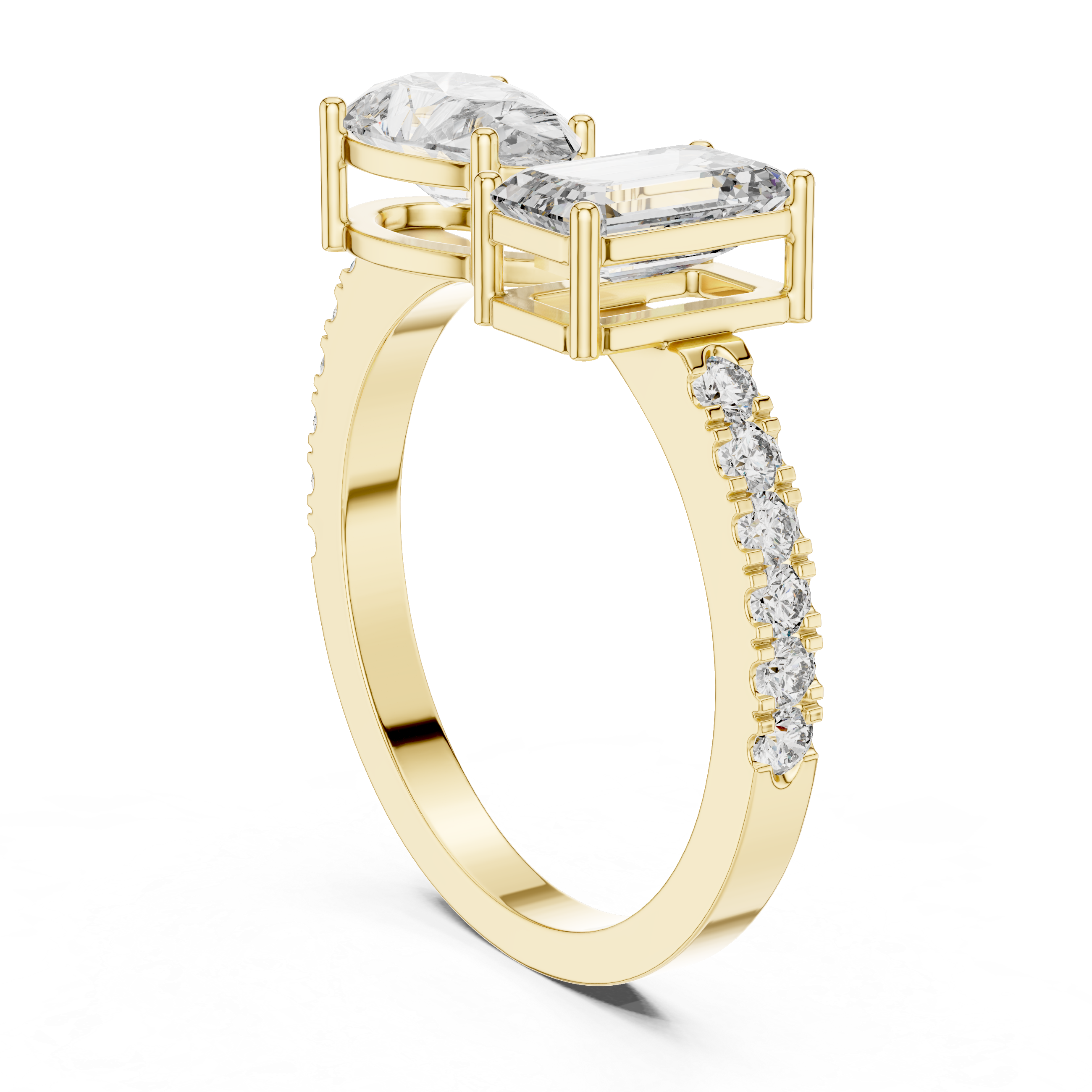 2CT HEIGHTED ENGAGEMENT RING