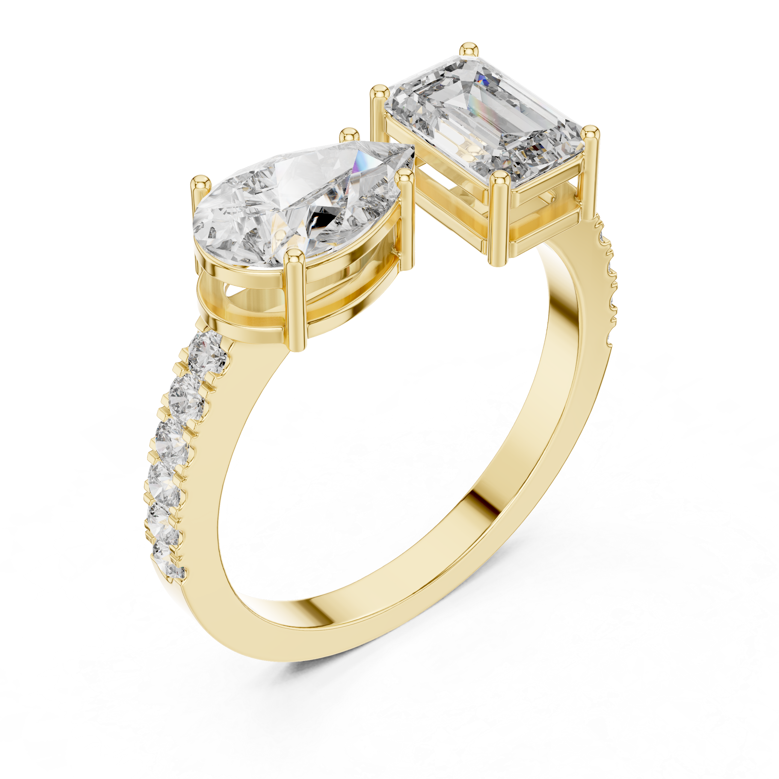 2CT HEIGHTED ENGAGEMENT RING