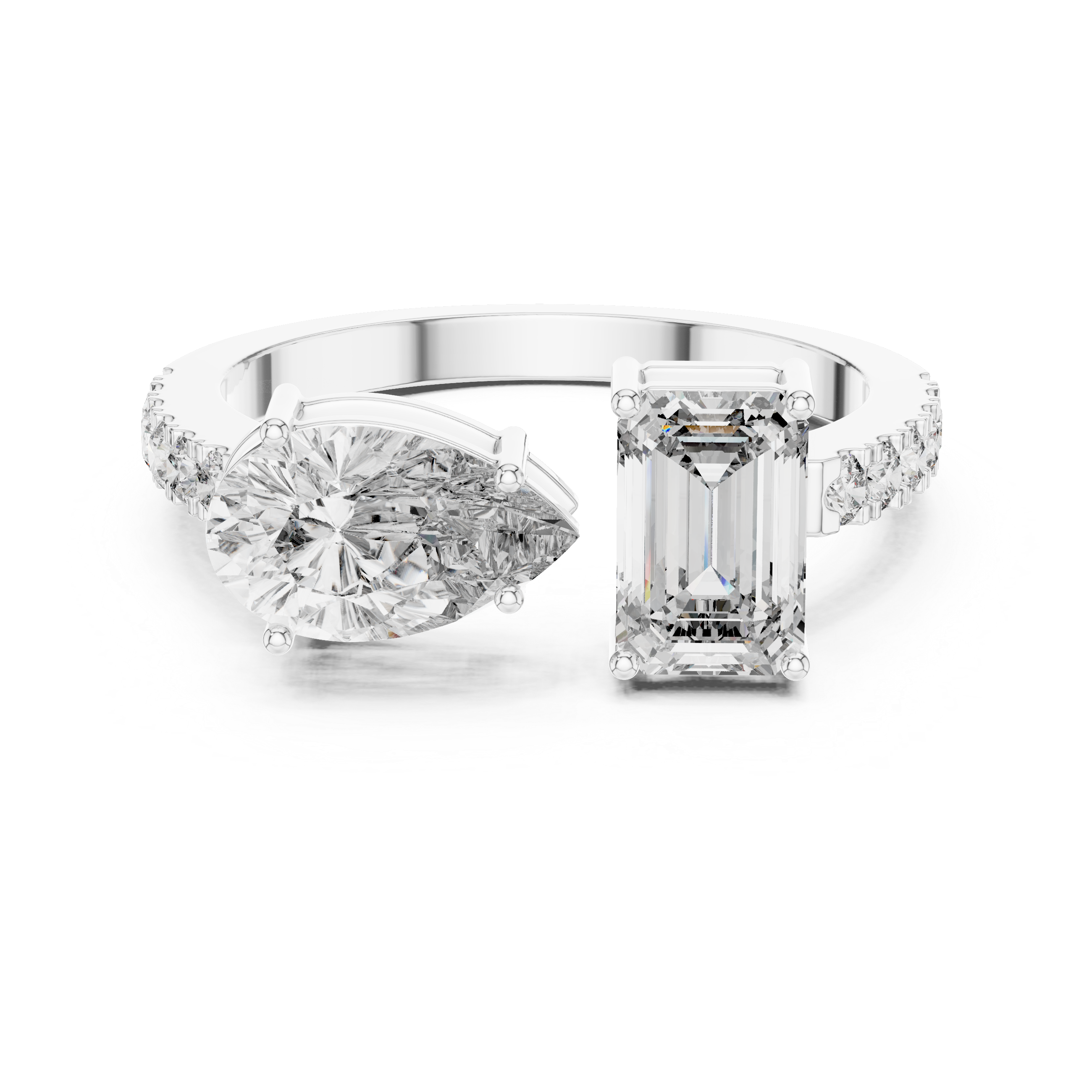 2CT HEIGHTED ENGAGEMENT RING