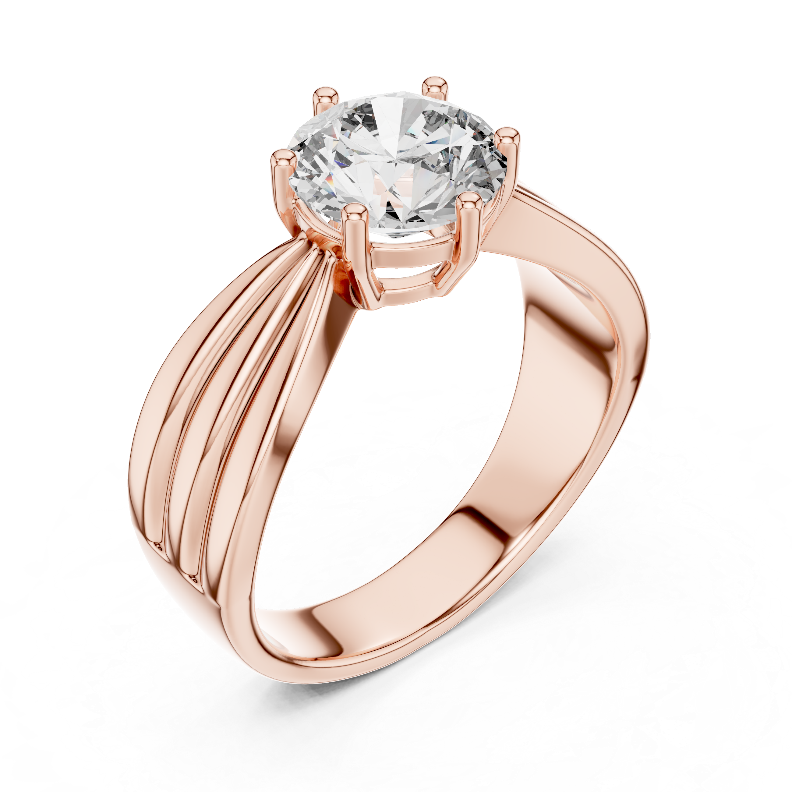 1.25ct SOLITAIRE SIMPLE RING BAND