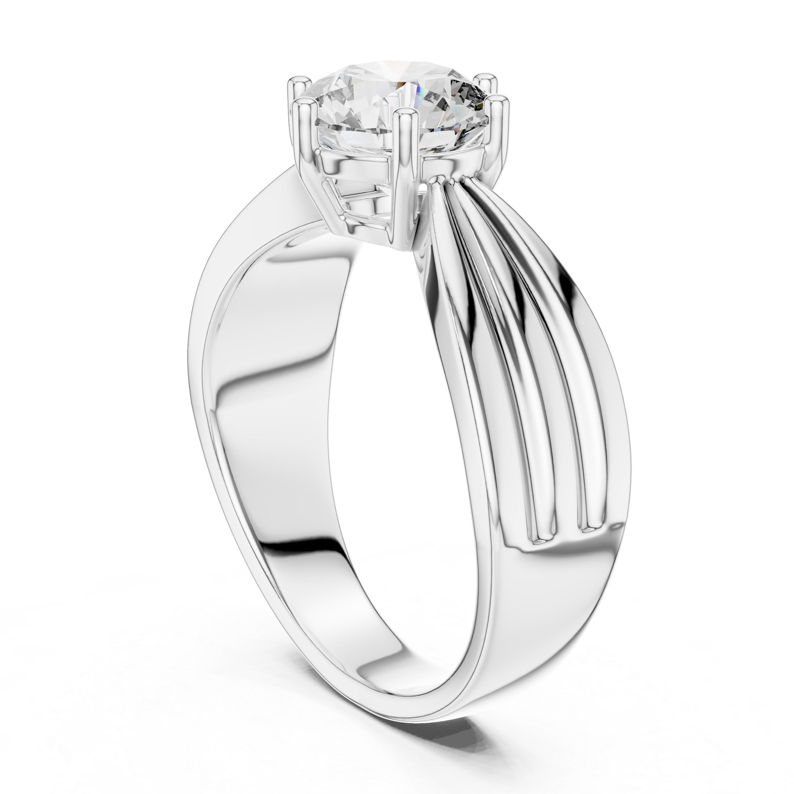 1.25ct SOLITAIRE SIMPLE RING BAND