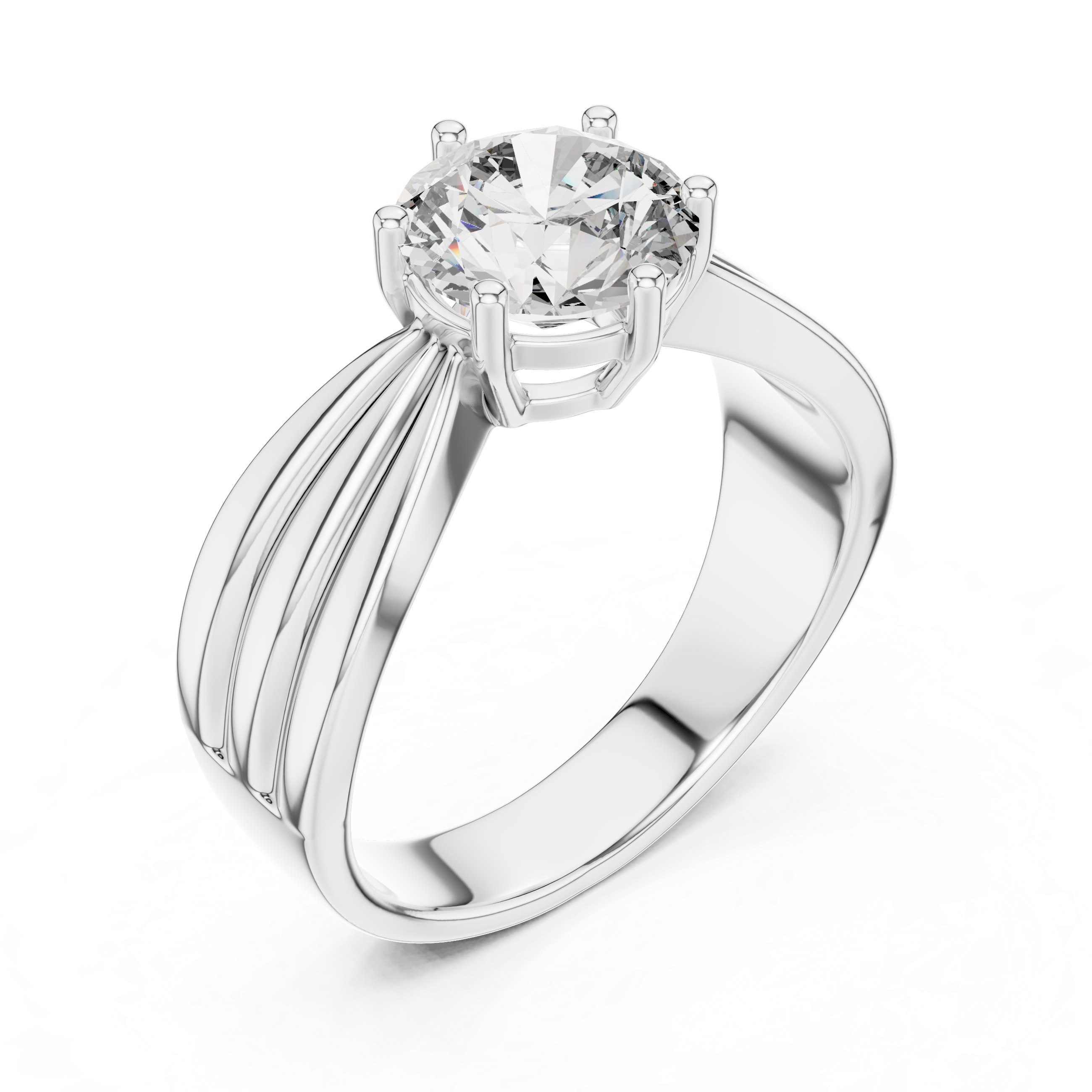 1.25ct SOLITAIRE SIMPLE RING BAND