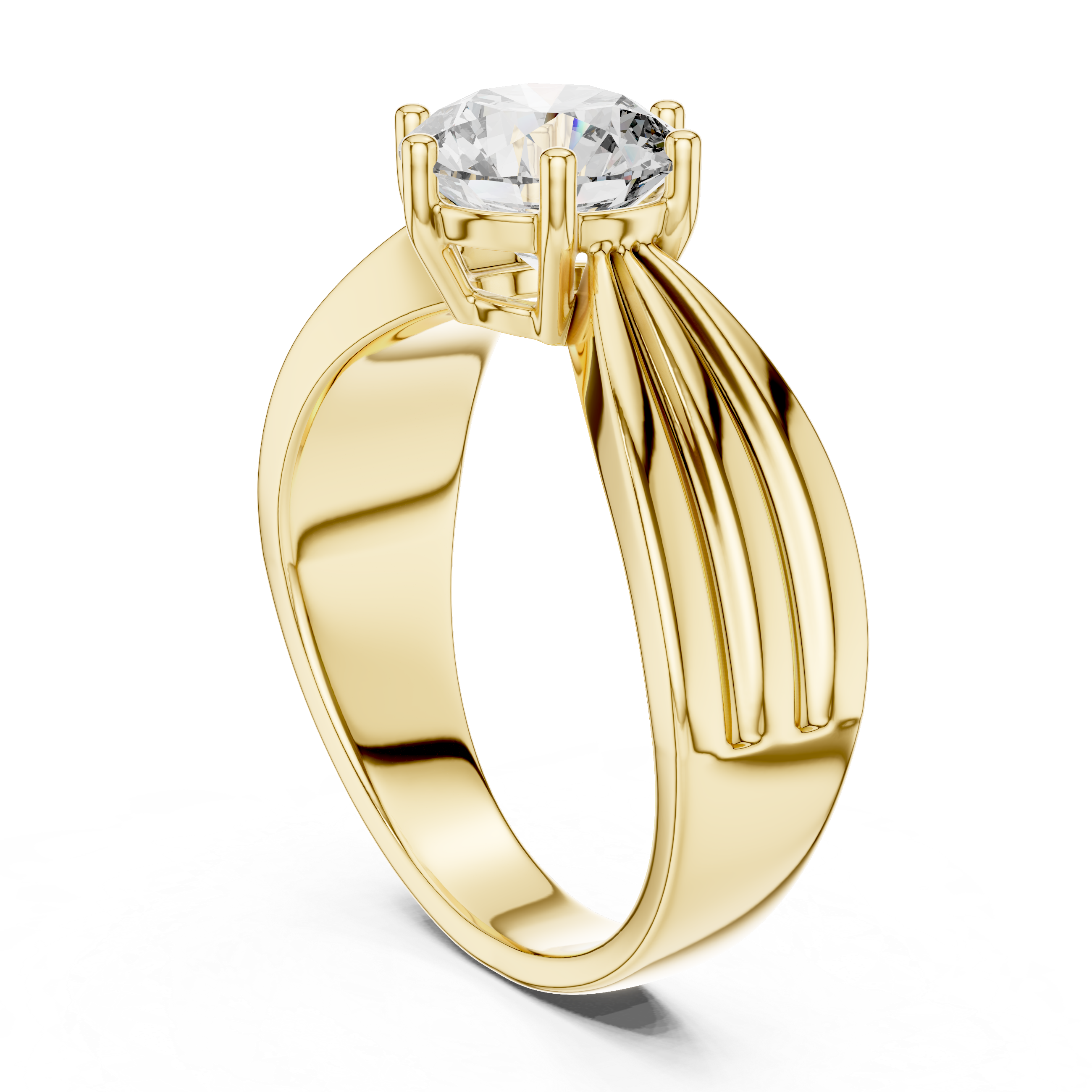 1.25ct SOLITAIRE SIMPLE RING BAND