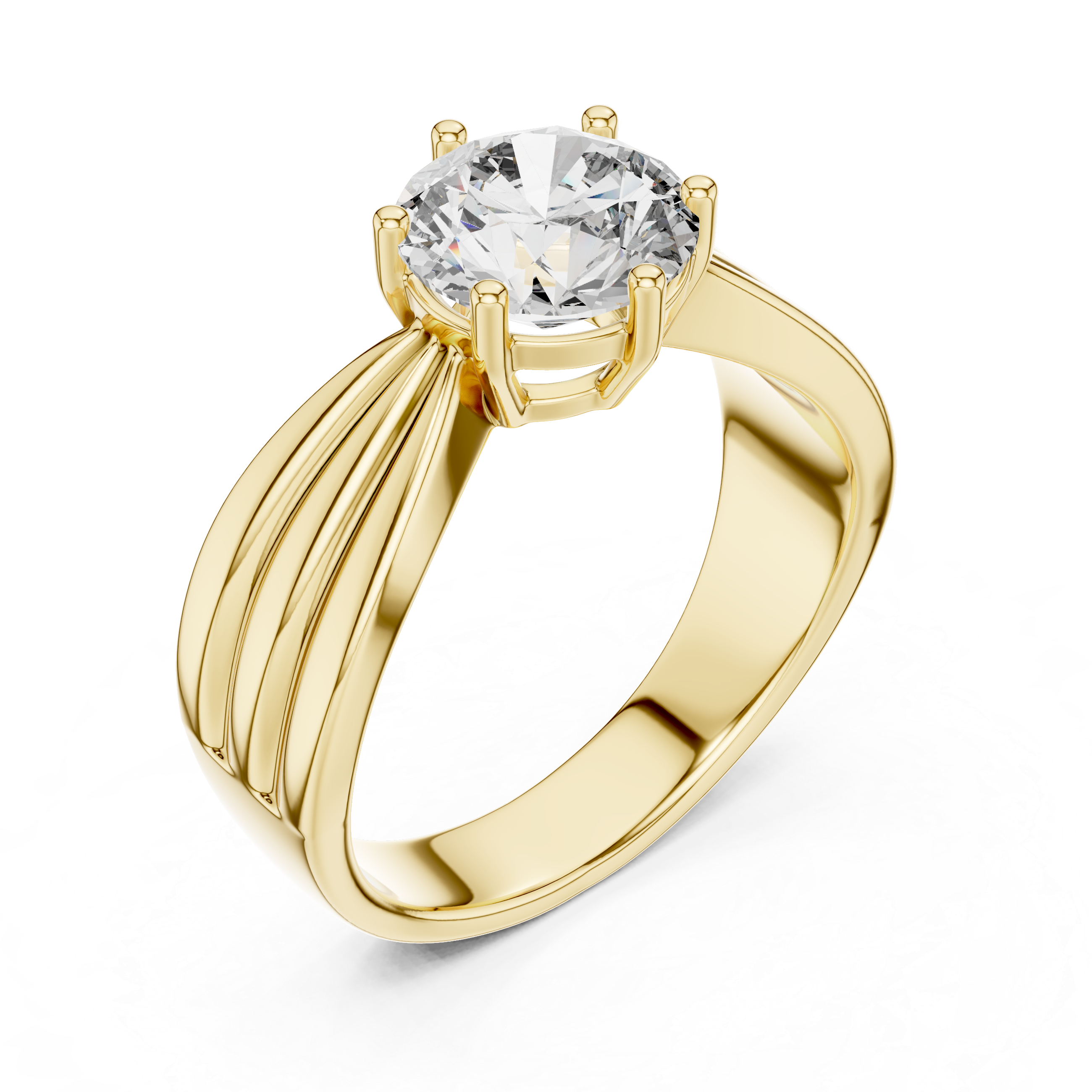 1.25ct SOLITAIRE SIMPLE RING BAND