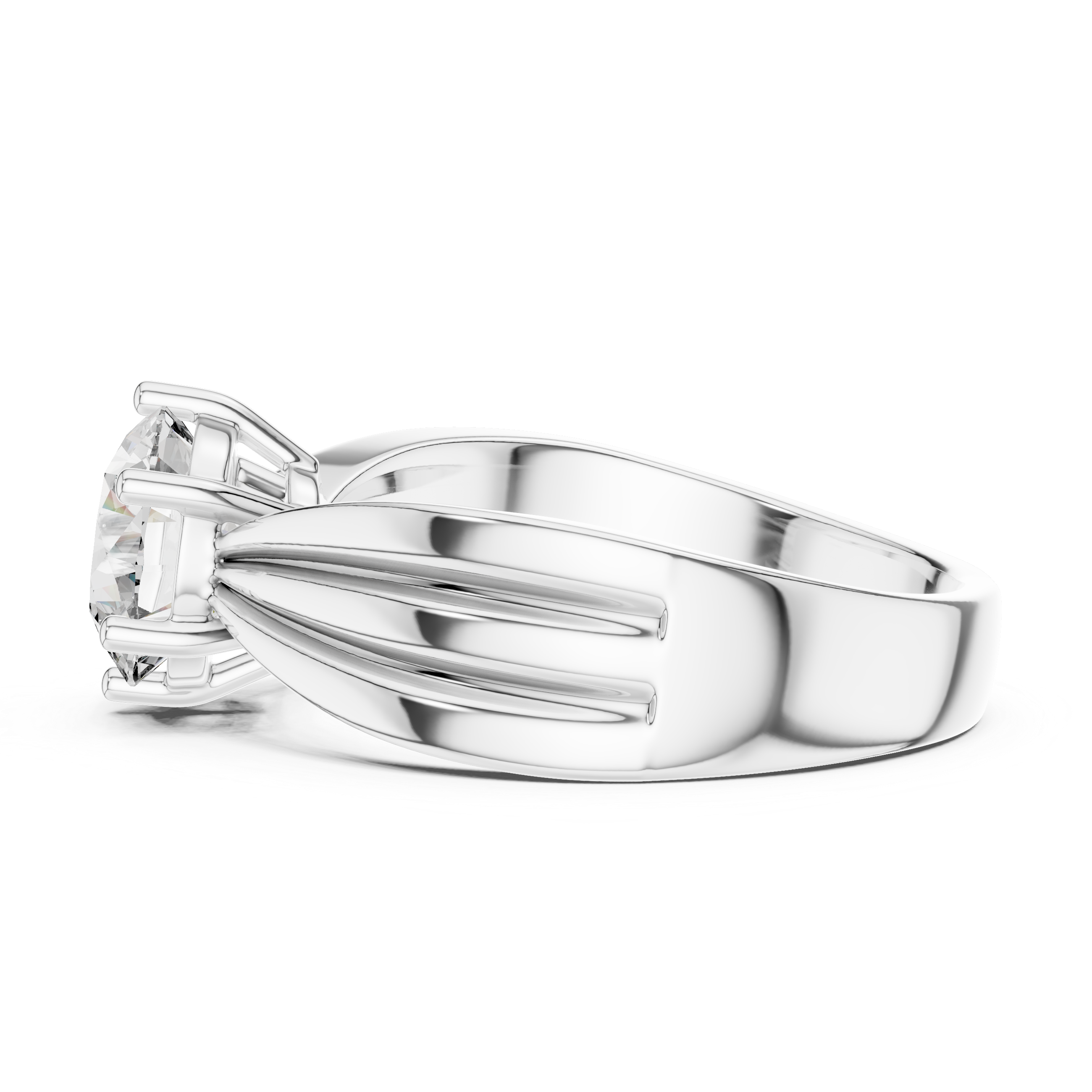 1.25ct SOLITAIRE SIMPLE RING BAND
