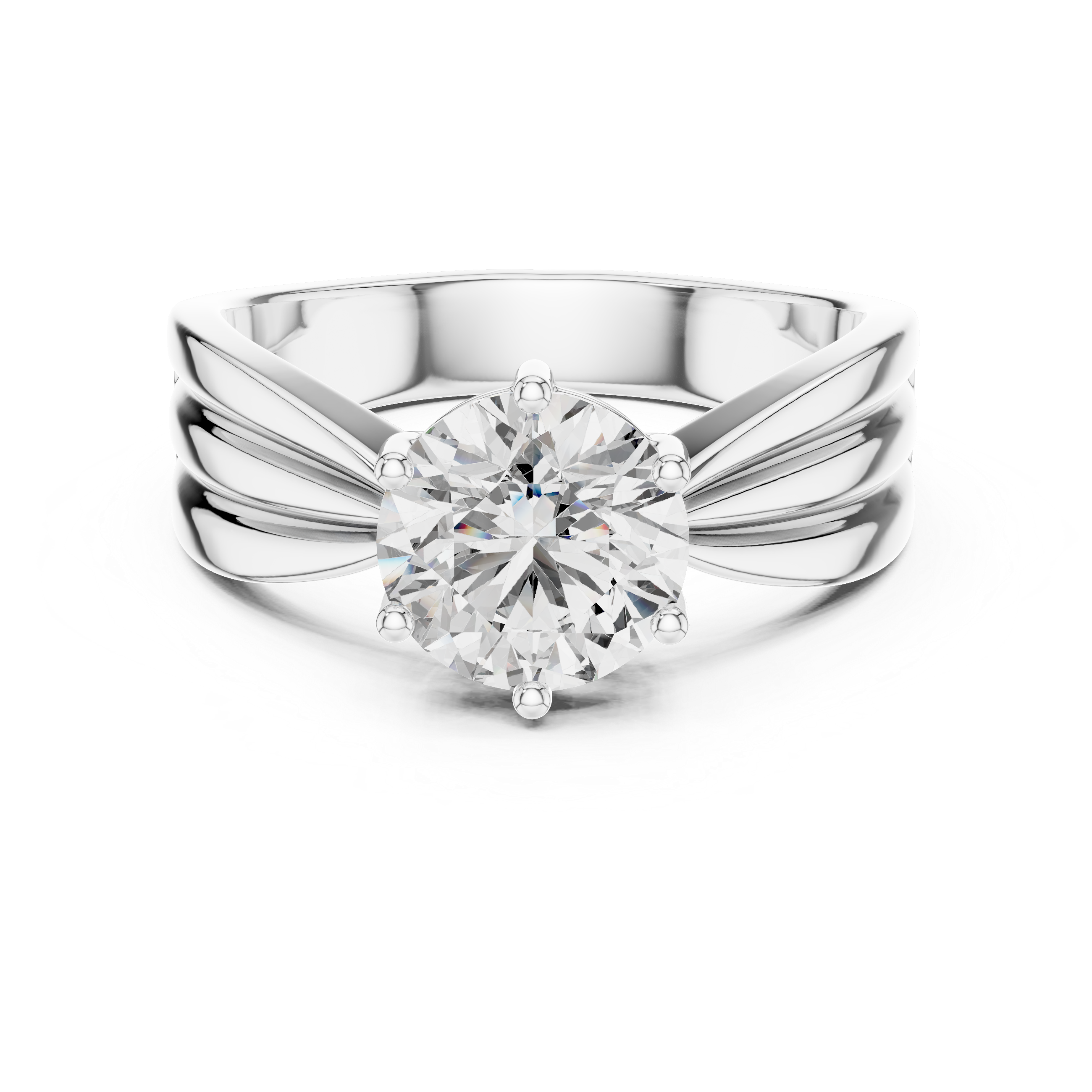 1.25ct SOLITAIRE SIMPLE RING BAND