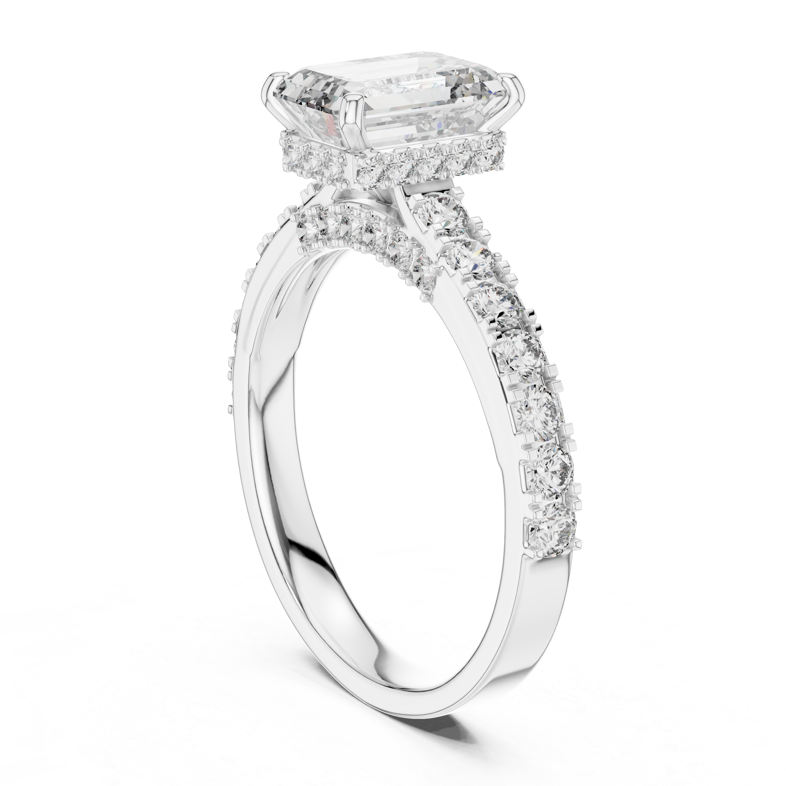 1CT SOLITIARE WITH HIDDEN HALO