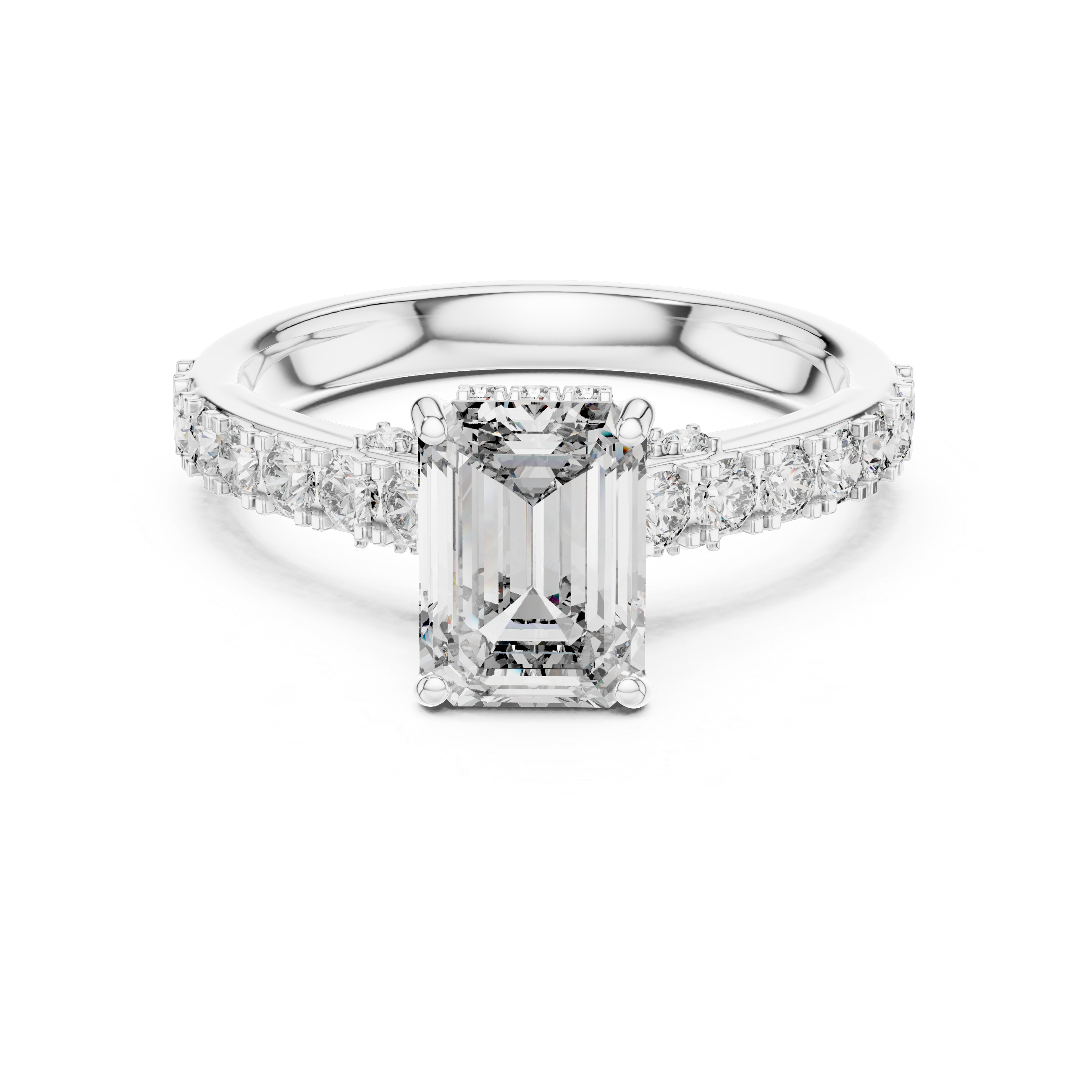 1CT SOLITIARE WITH HIDDEN HALO