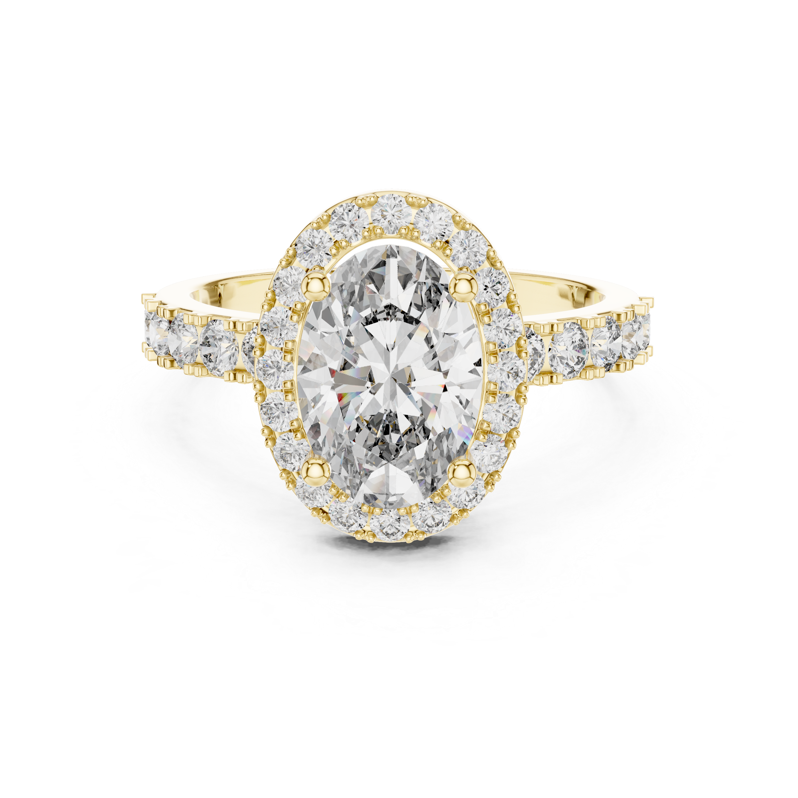 OVAL HALO SETTING ENGAGEMENT RING
