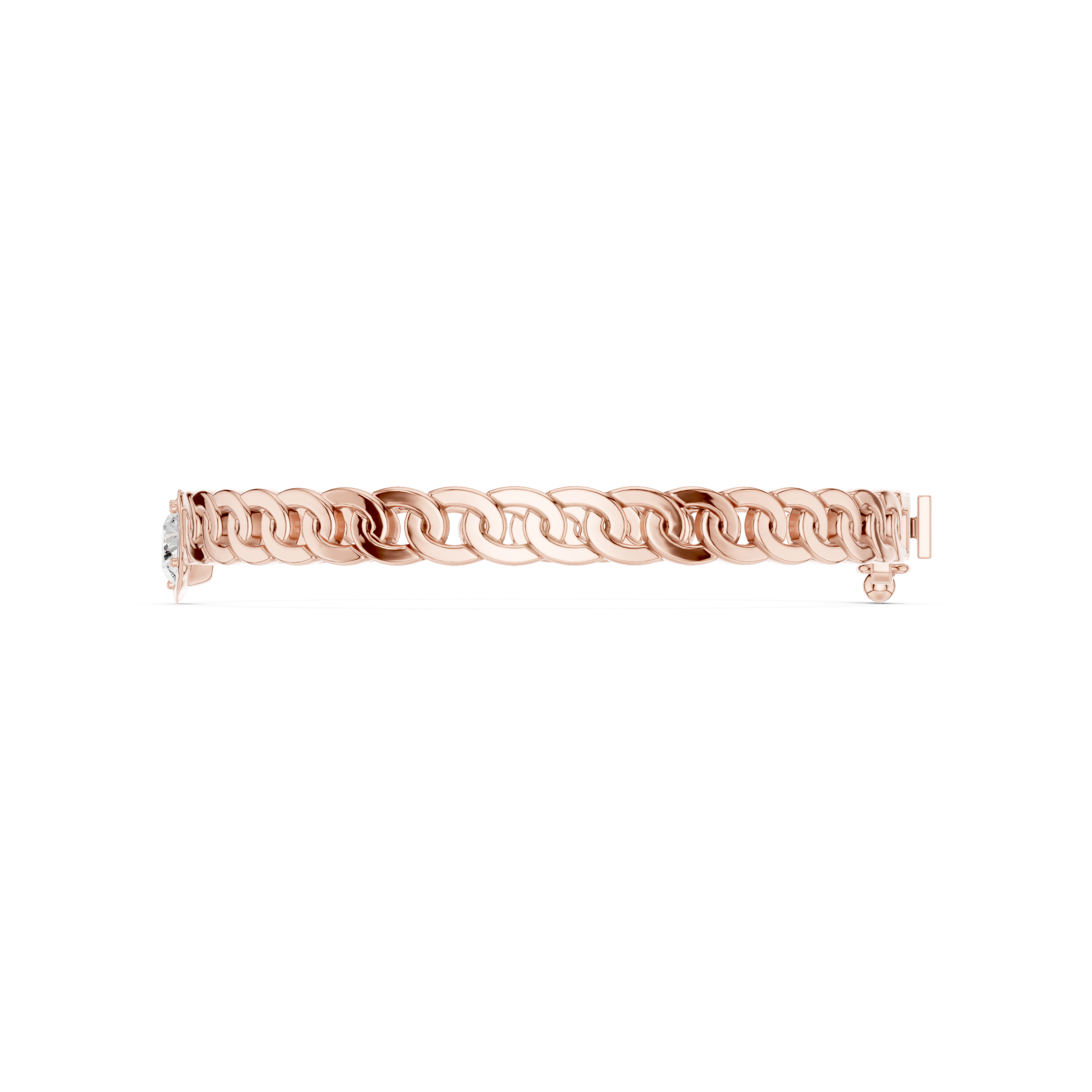 CUBIC CHAIN MENS BRACELET