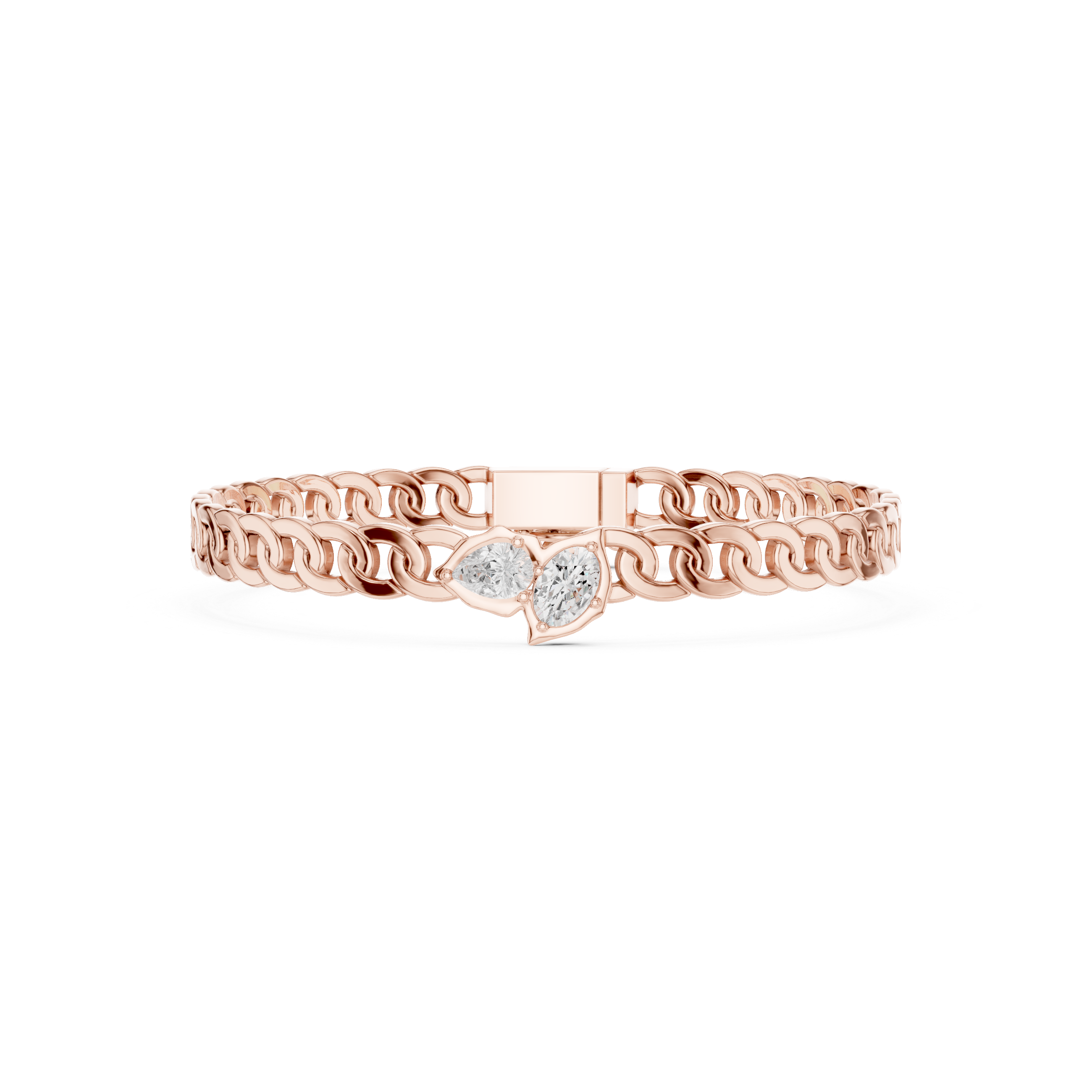 CUBIC CHAIN MENS BRACELET