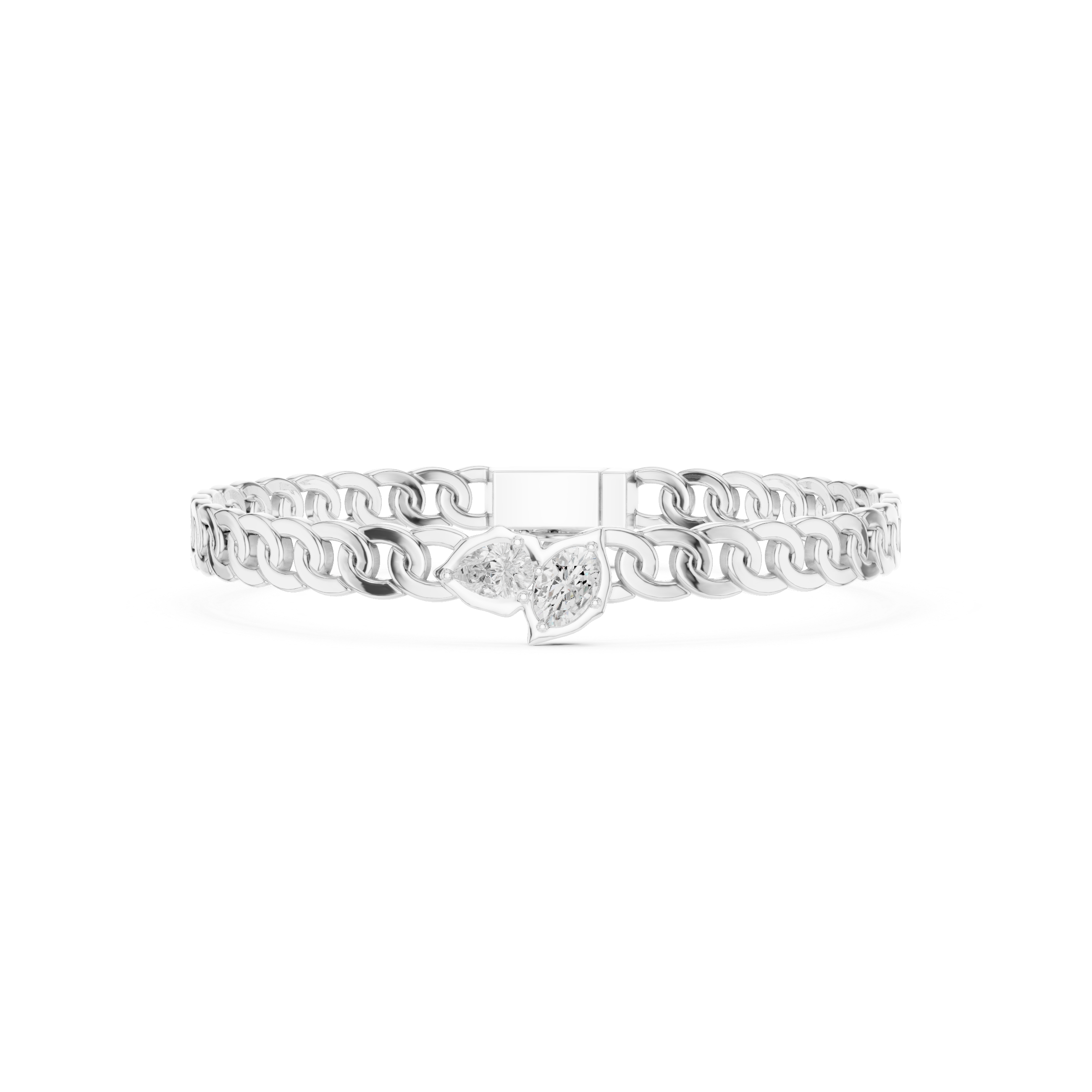 CUBIC CHAIN MENS BRACELET