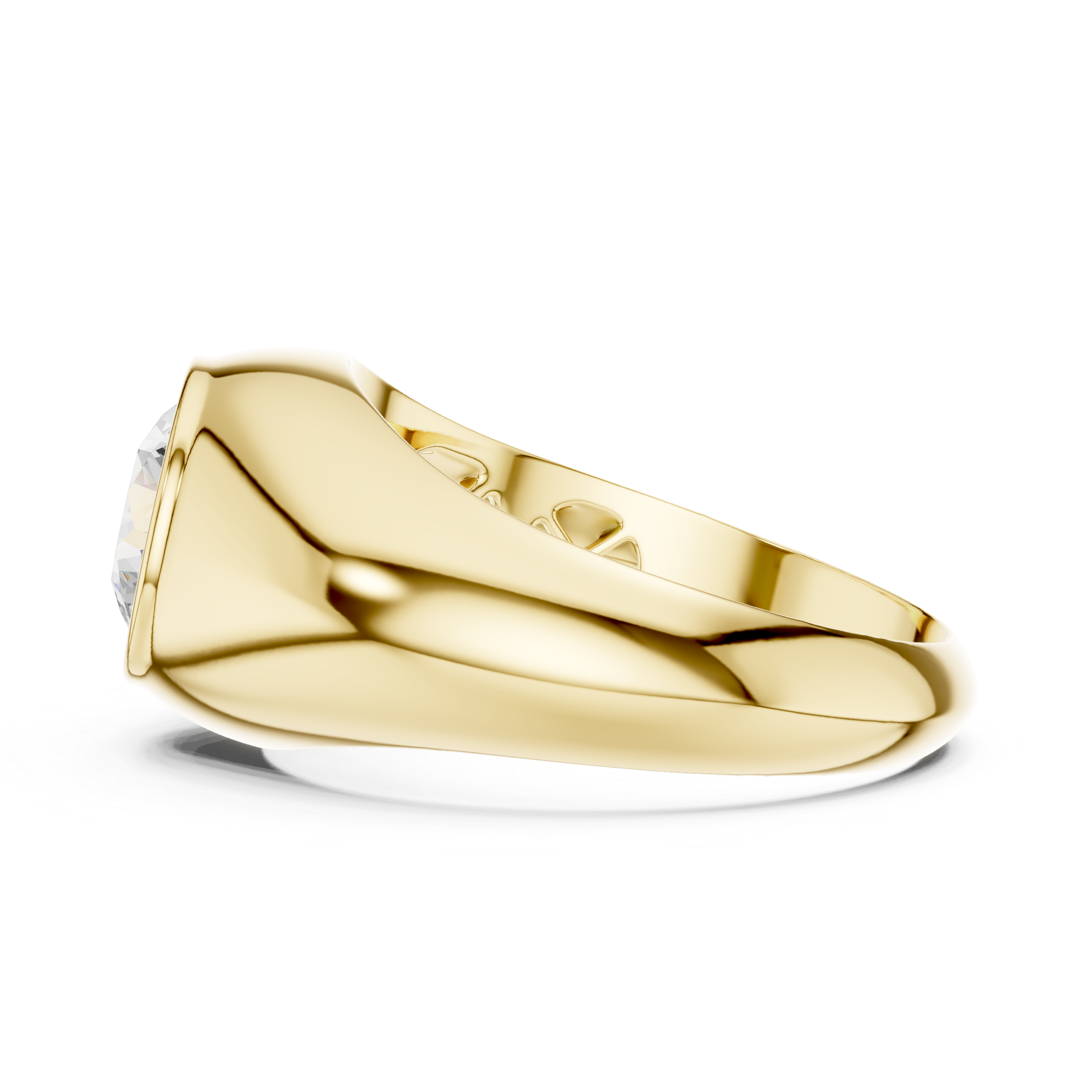 2CT ROUND BAZEL SETTING RING