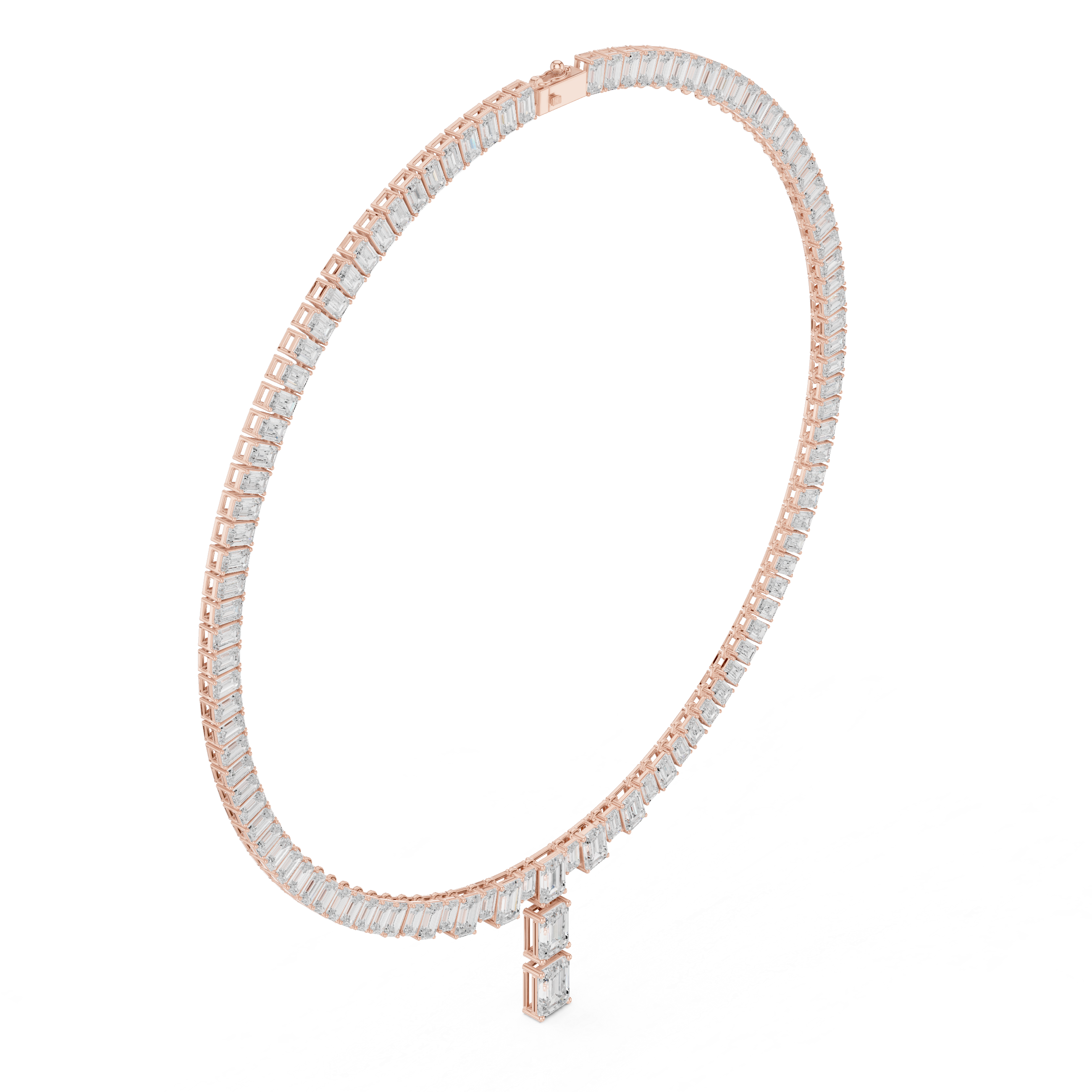 EMRALD TENNIS NECKLACE