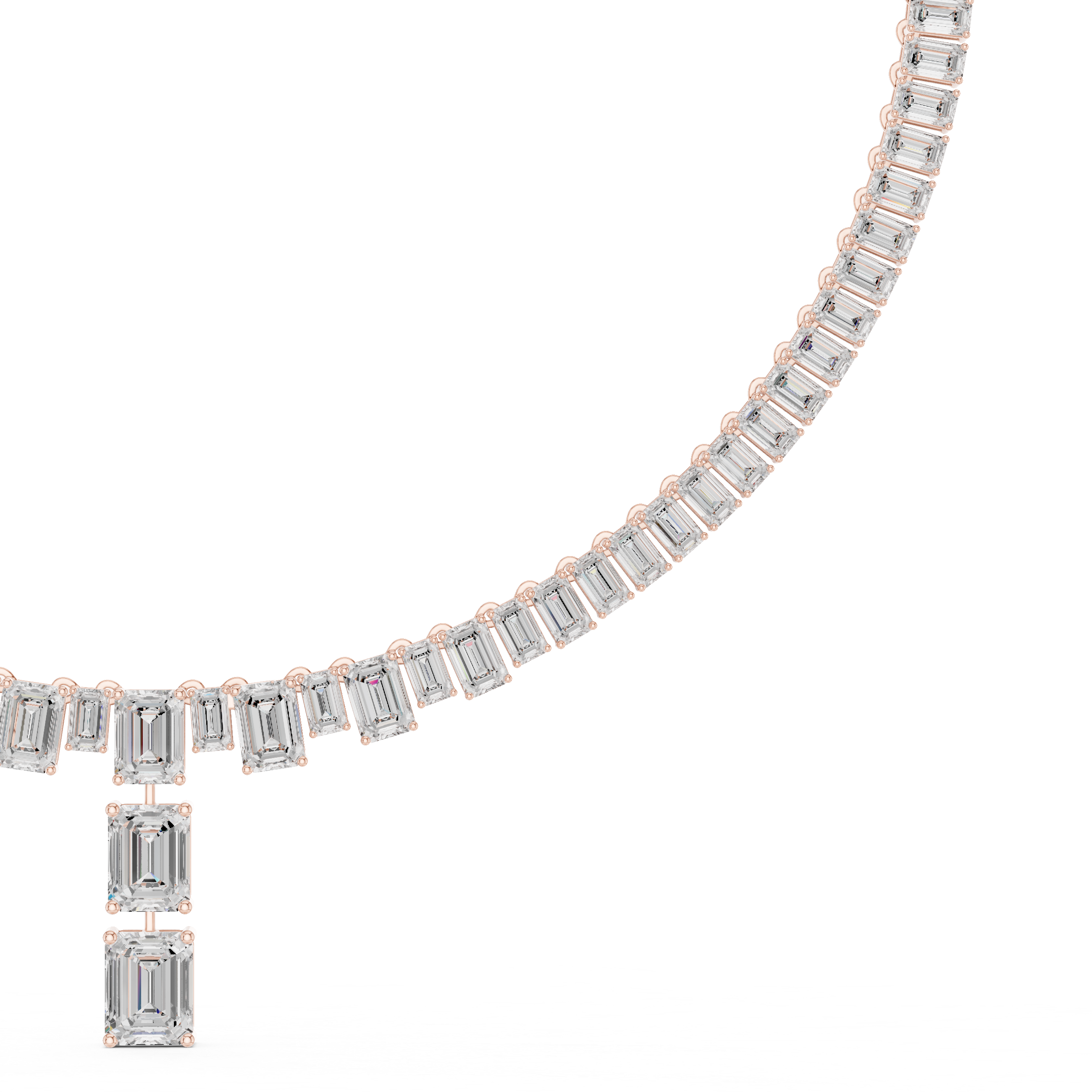 EMRALD TENNIS NECKLACE