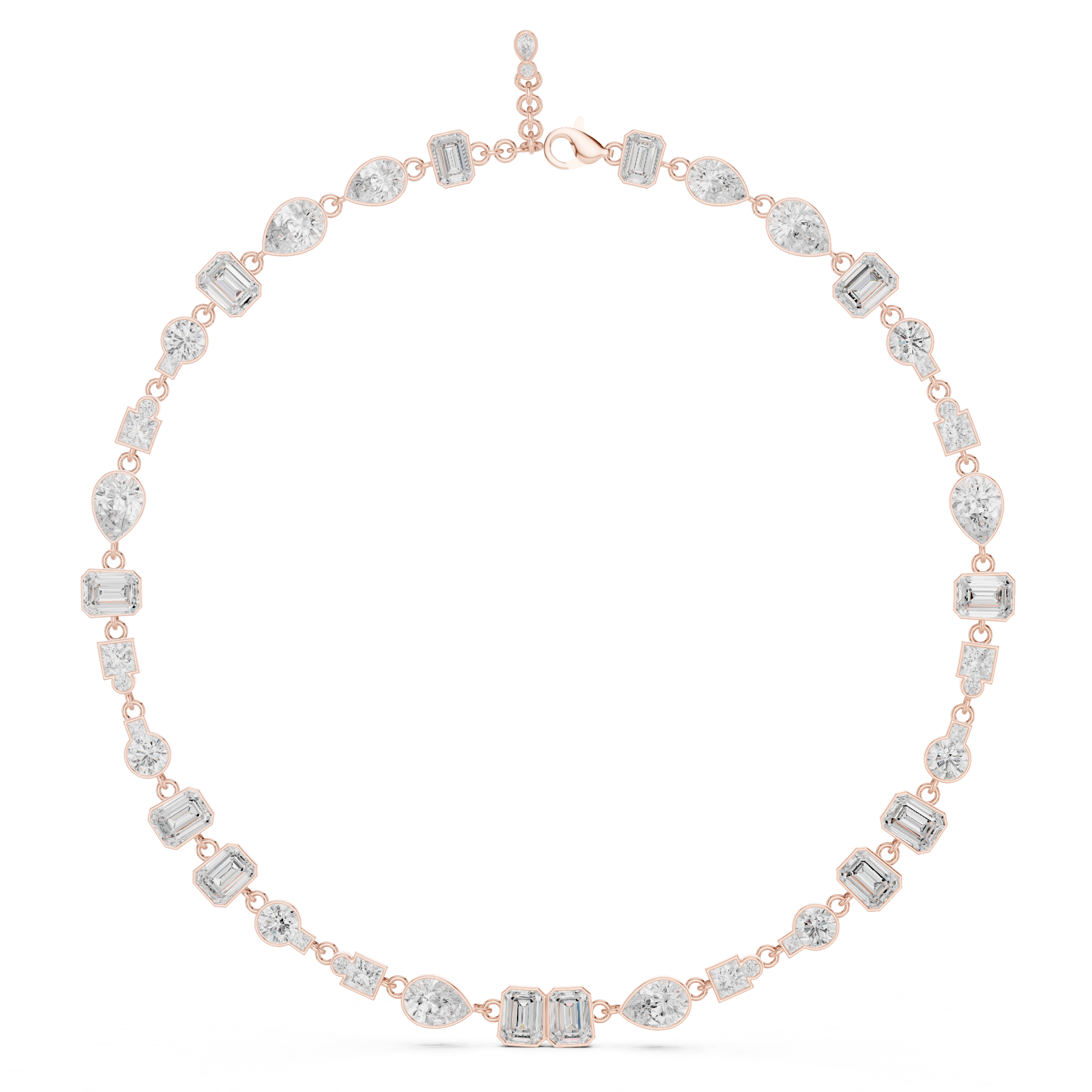 MULTI SHAPE DIAMOND CHAIN