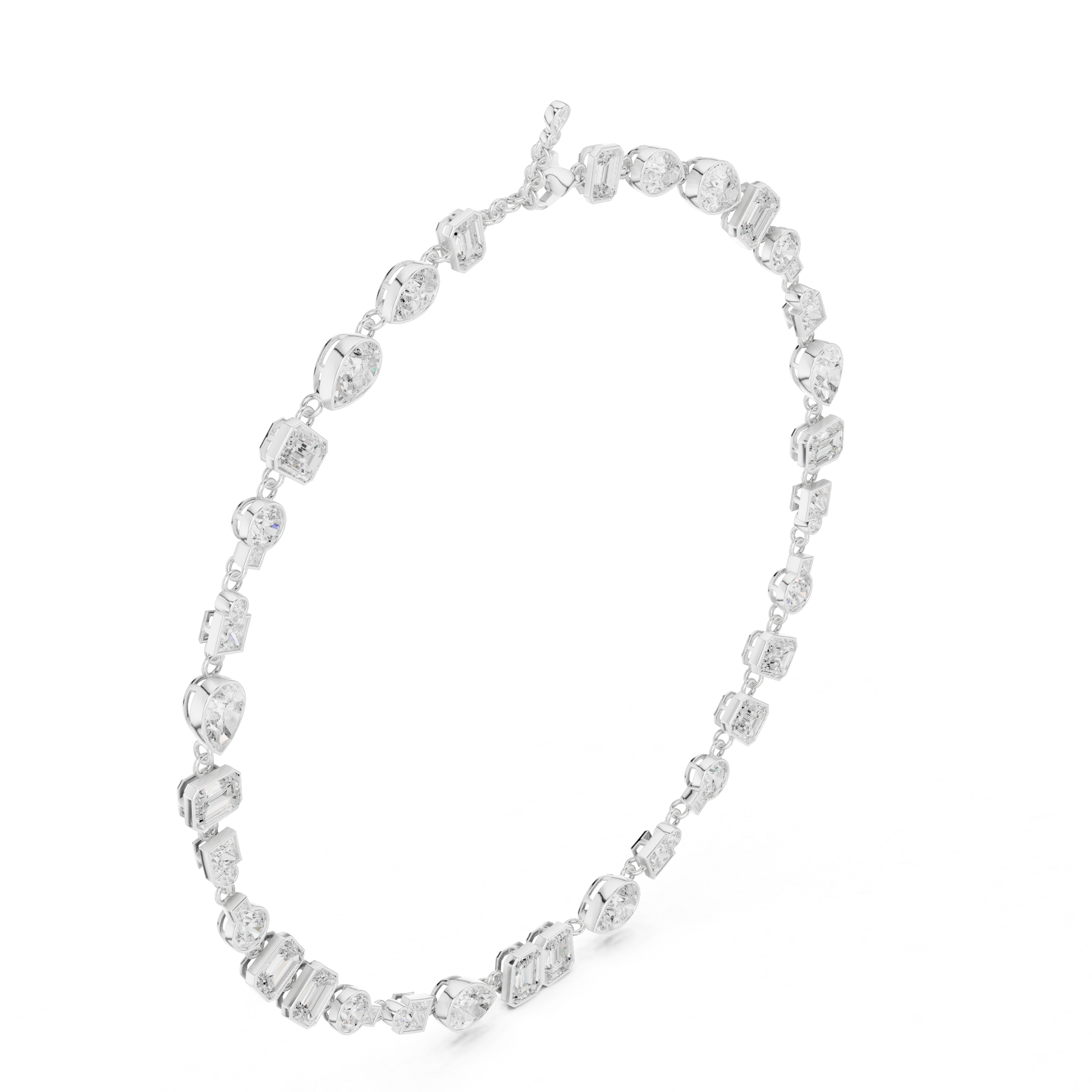 MULTI SHAPE DIAMOND CHAIN