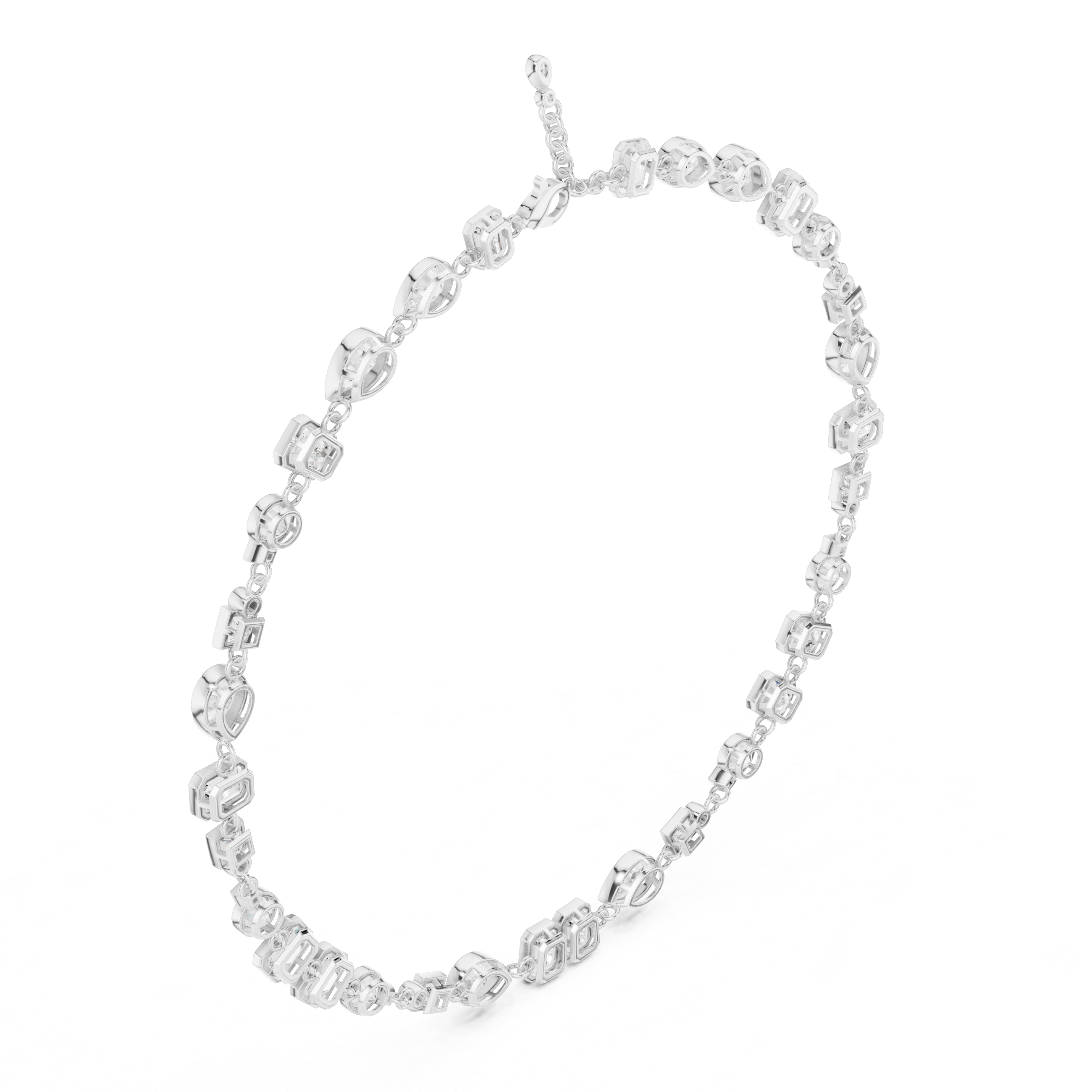 MULTI SHAPE DIAMOND CHAIN