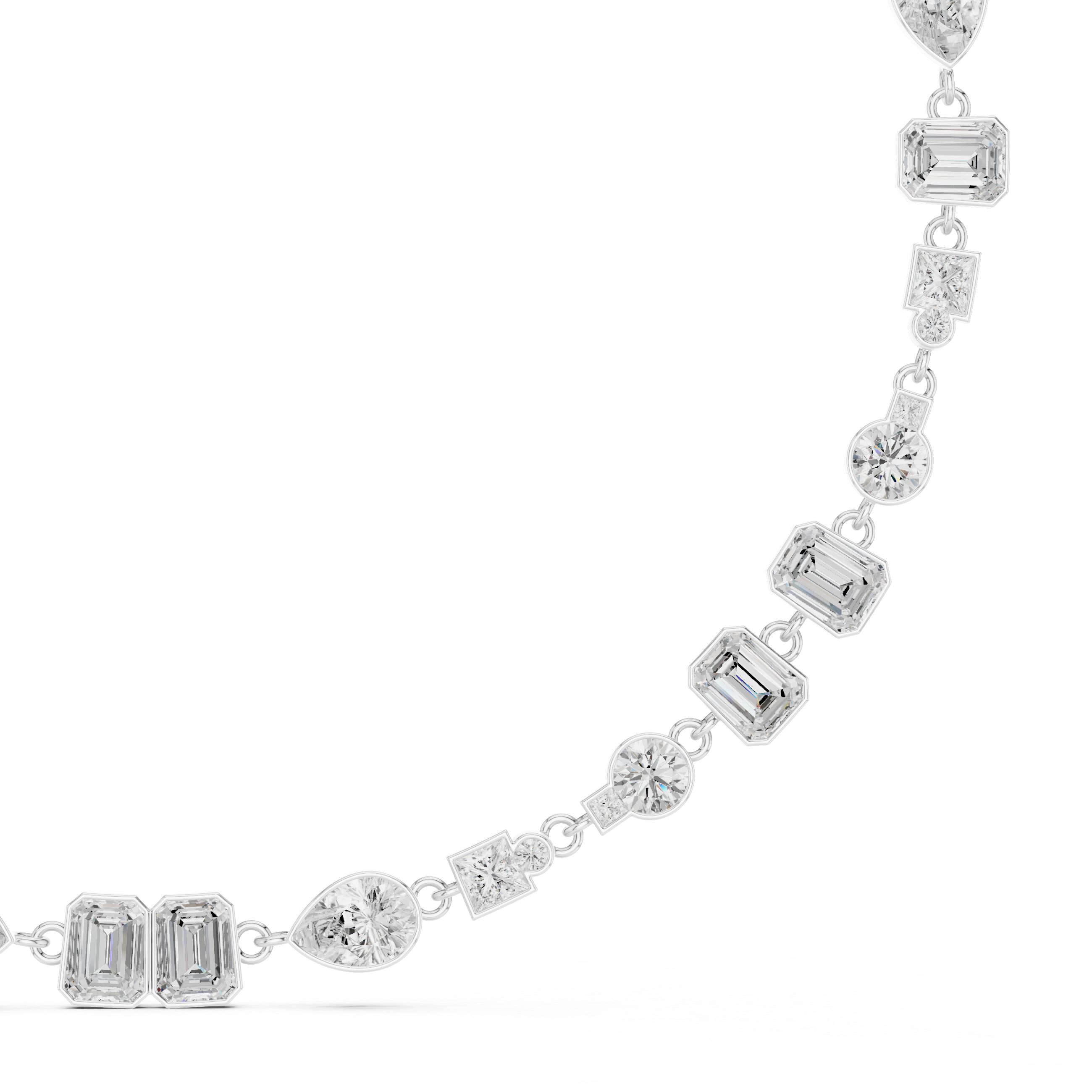 MULTI SHAPE DIAMOND CHAIN