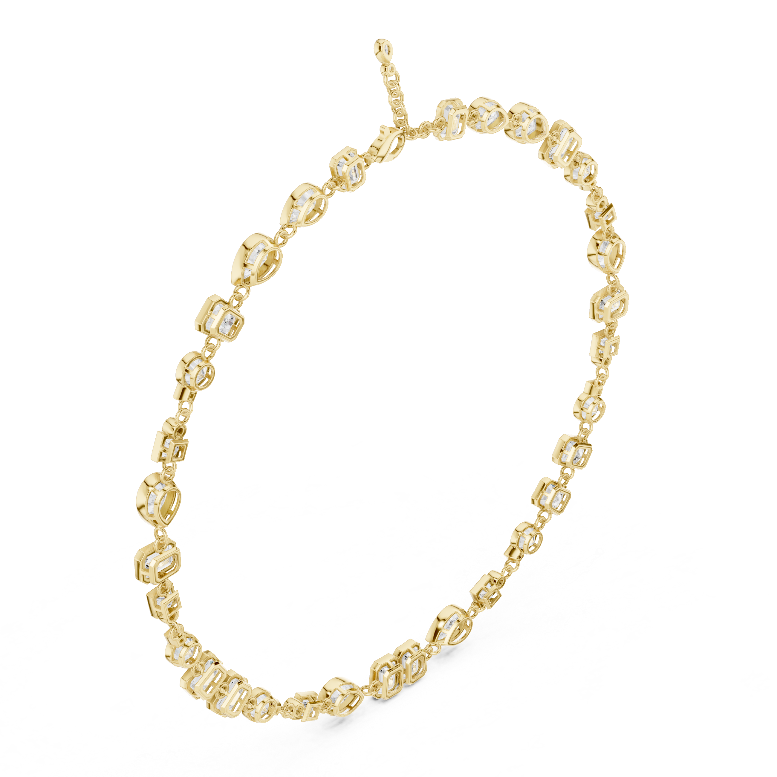 MULTI SHAPE DIAMOND CHAIN