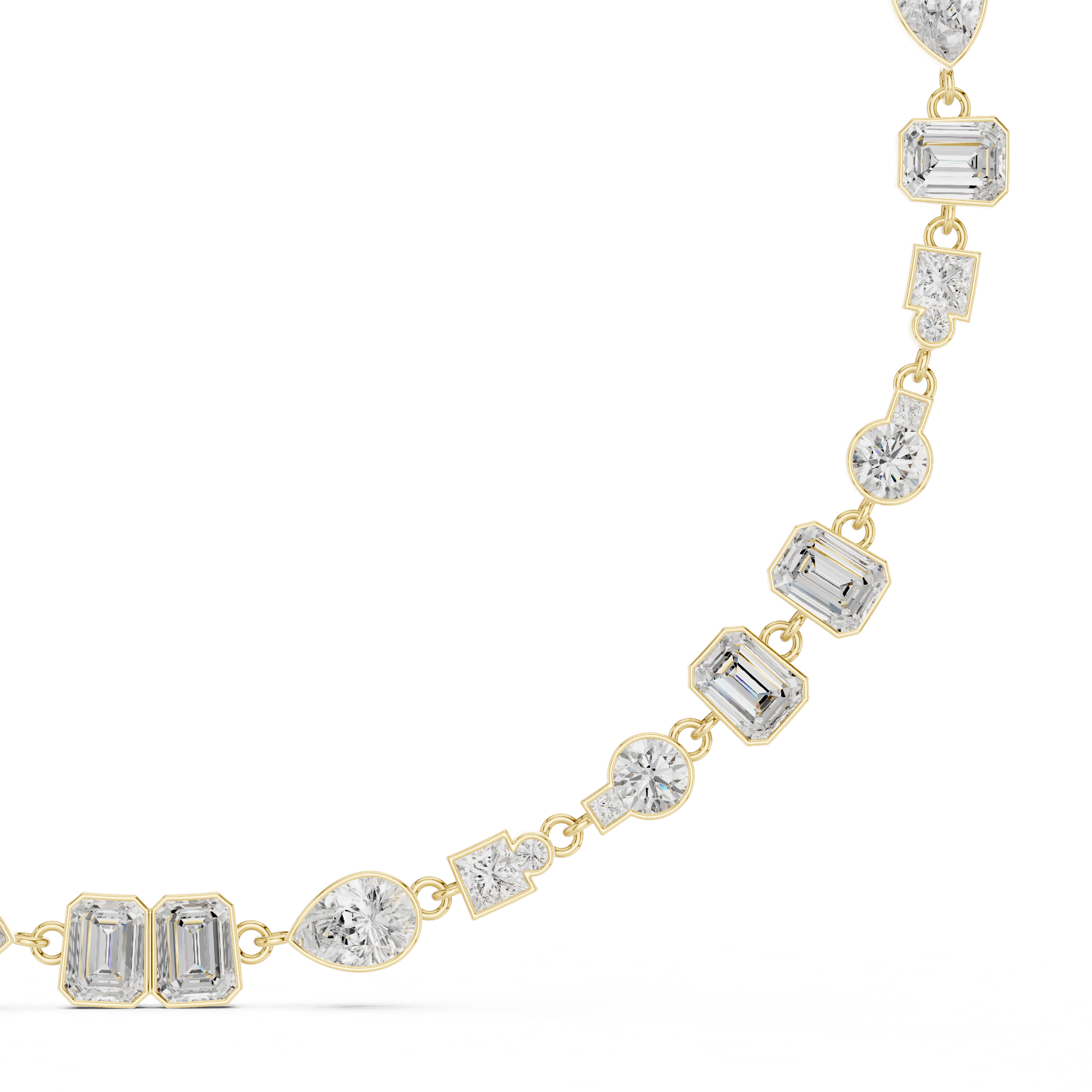 MULTI SHAPE DIAMOND CHAIN
