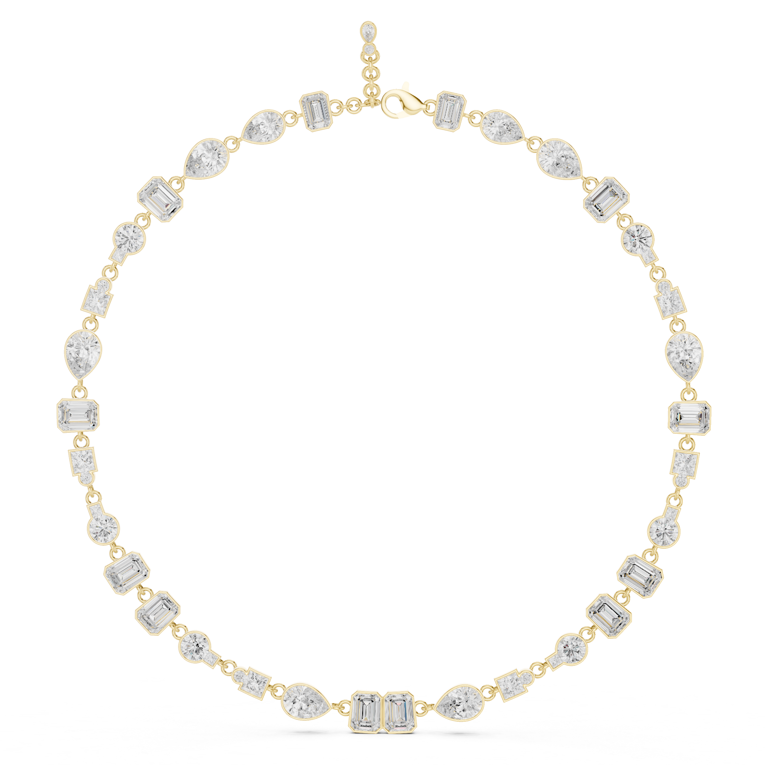 MULTI SHAPE DIAMOND CHAIN