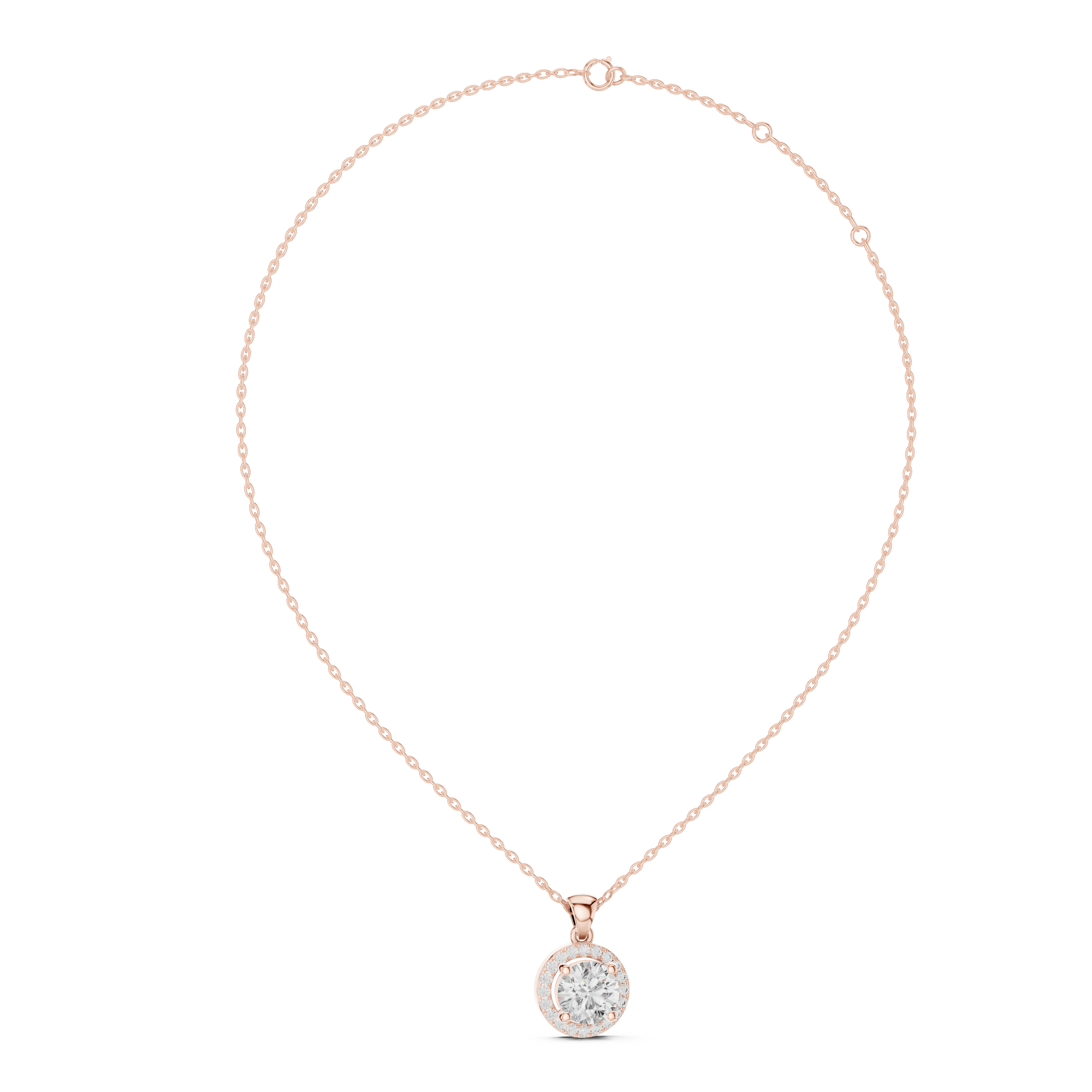 1CT ROUND WITH HALO SETTING