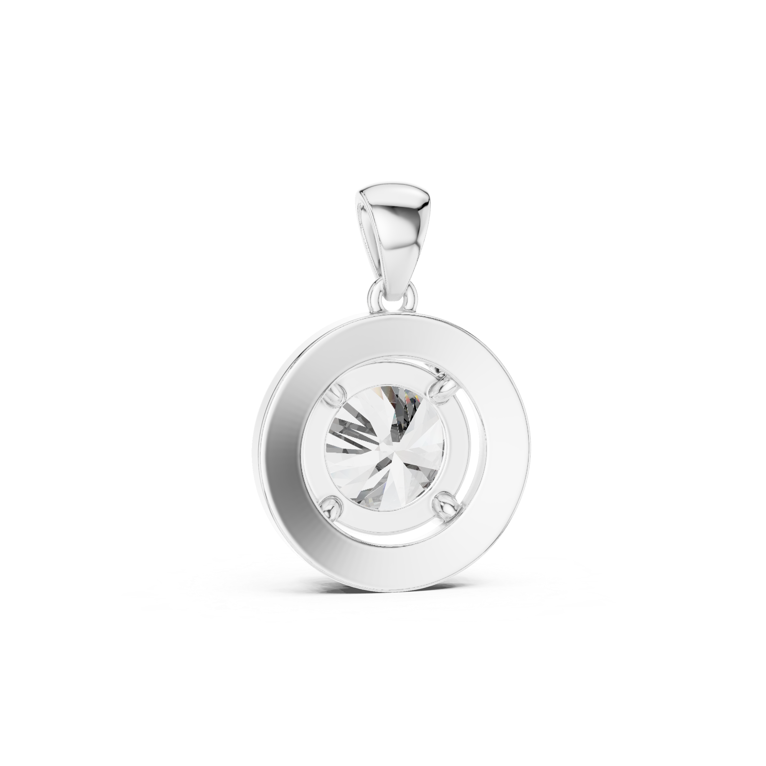 1CT ROUND WITH HALO SETTING