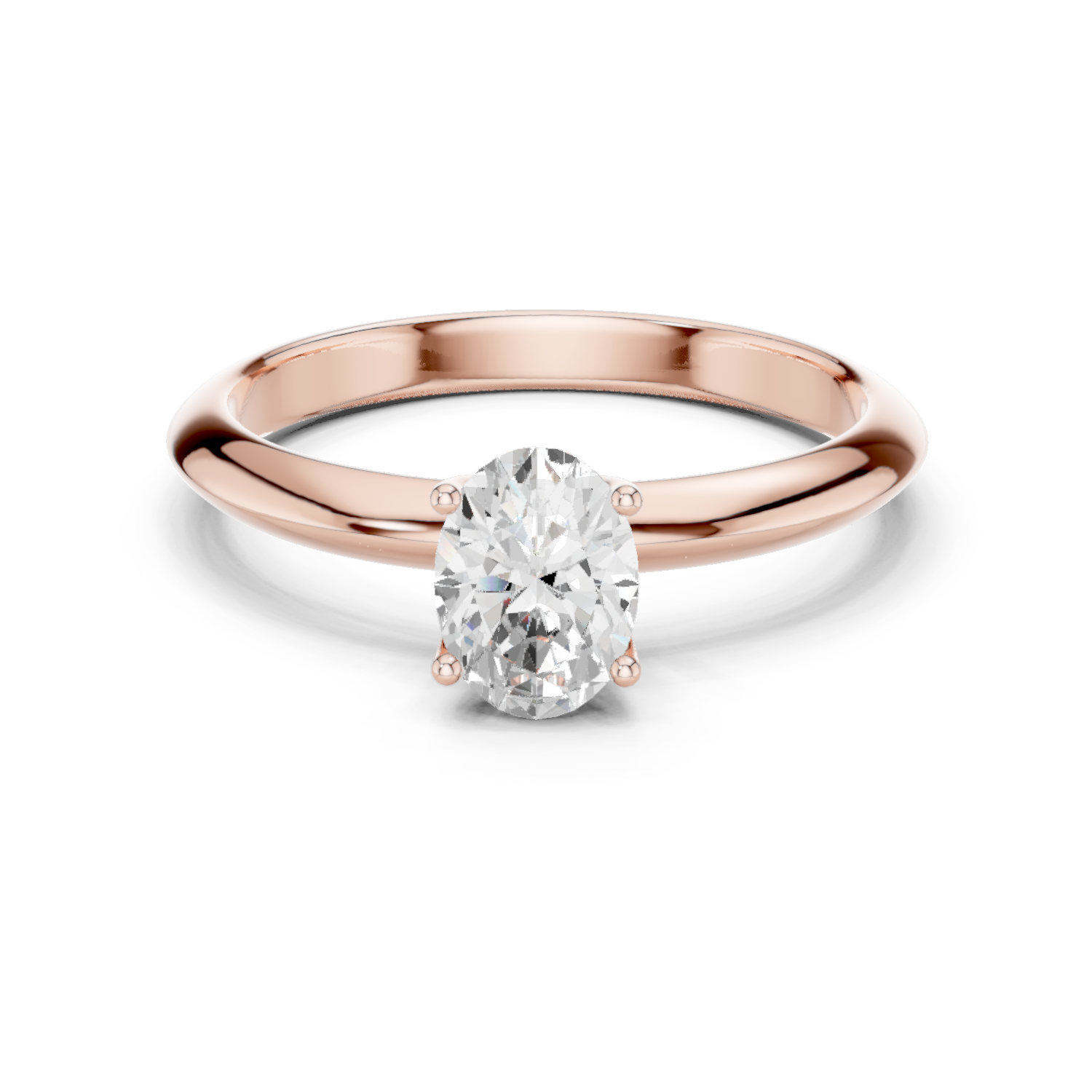 Aurielle Oval Cut Solitaire Diamond Engagement Ring