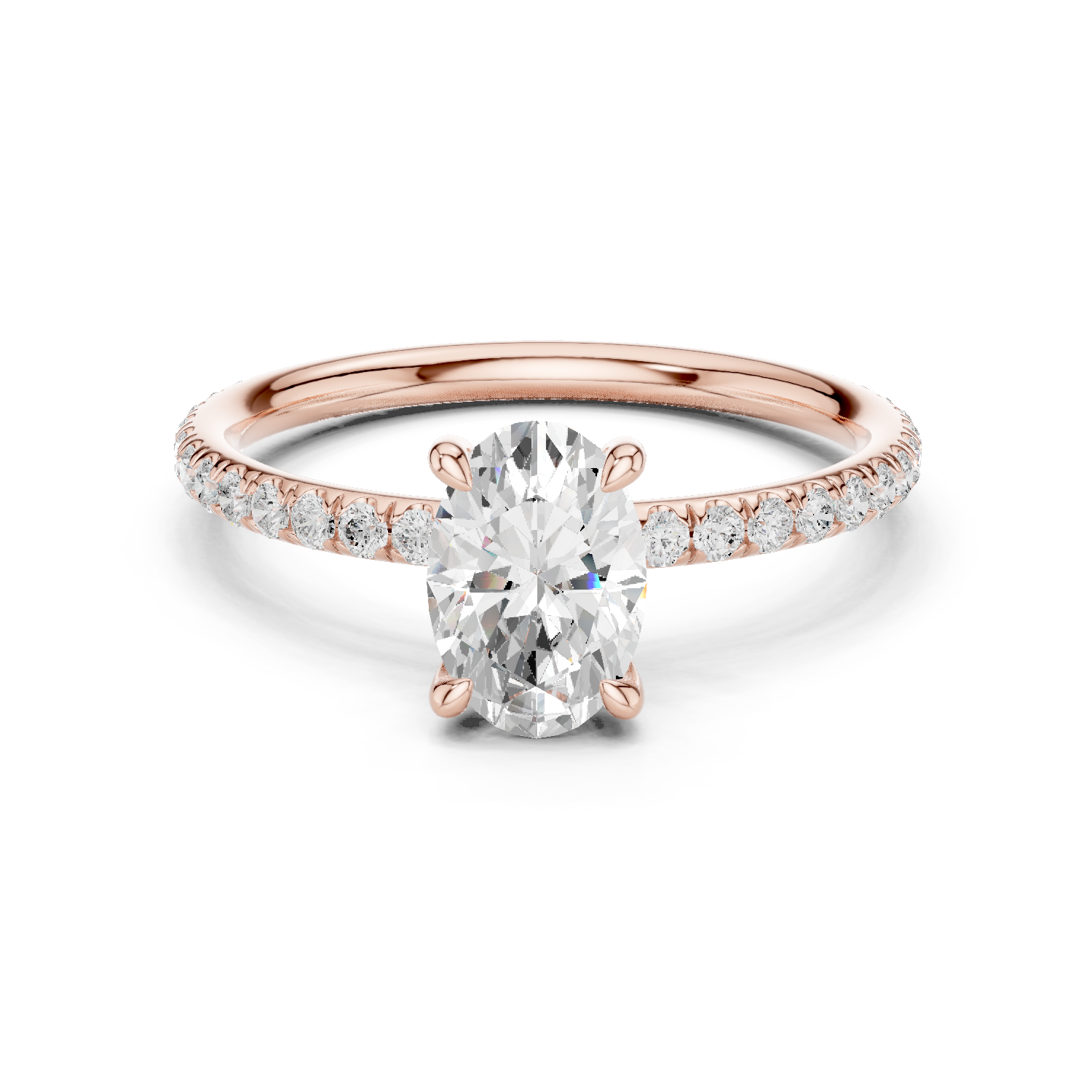Sorelle Oval Pavé Ring