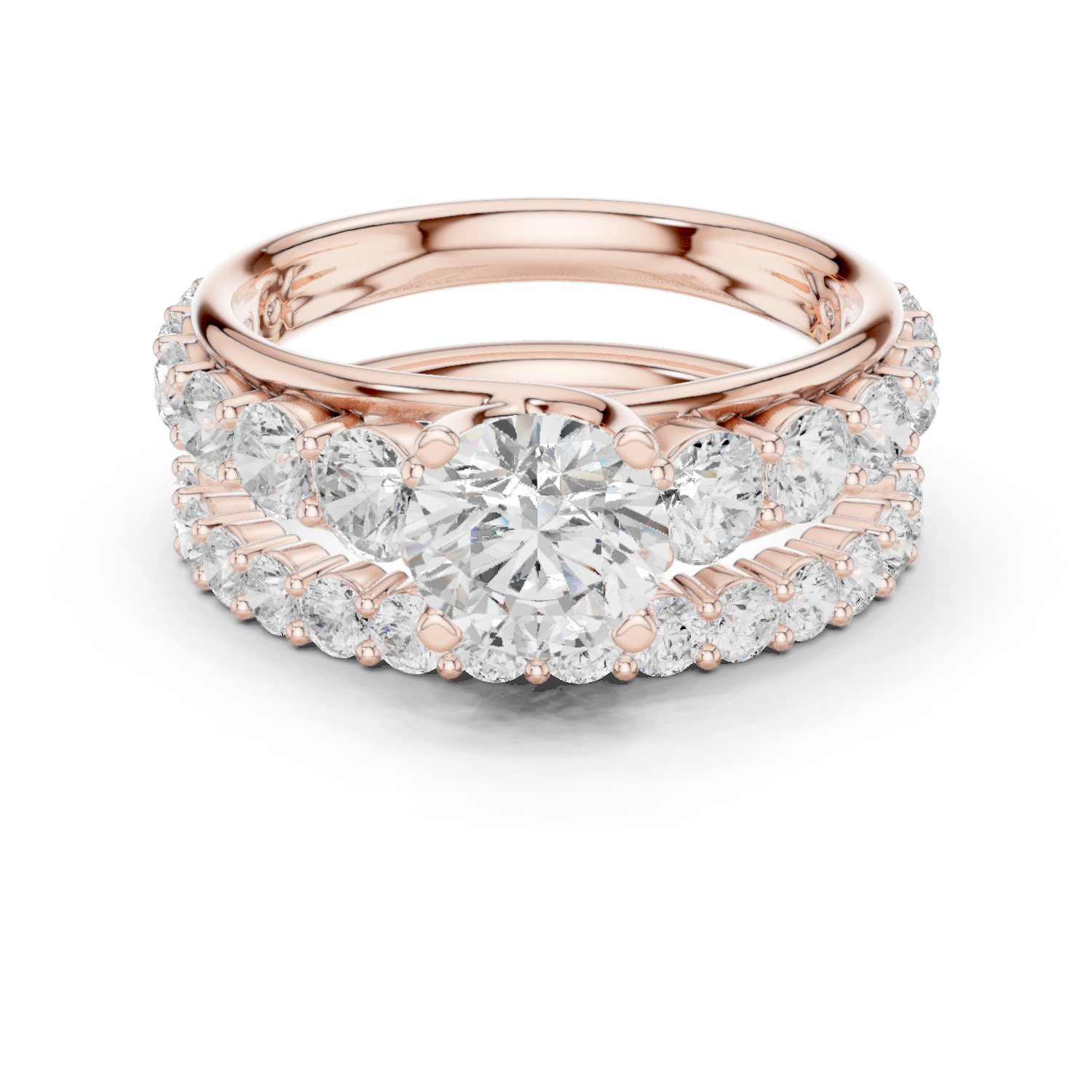 Celestia Round Diamond Engagement Ring