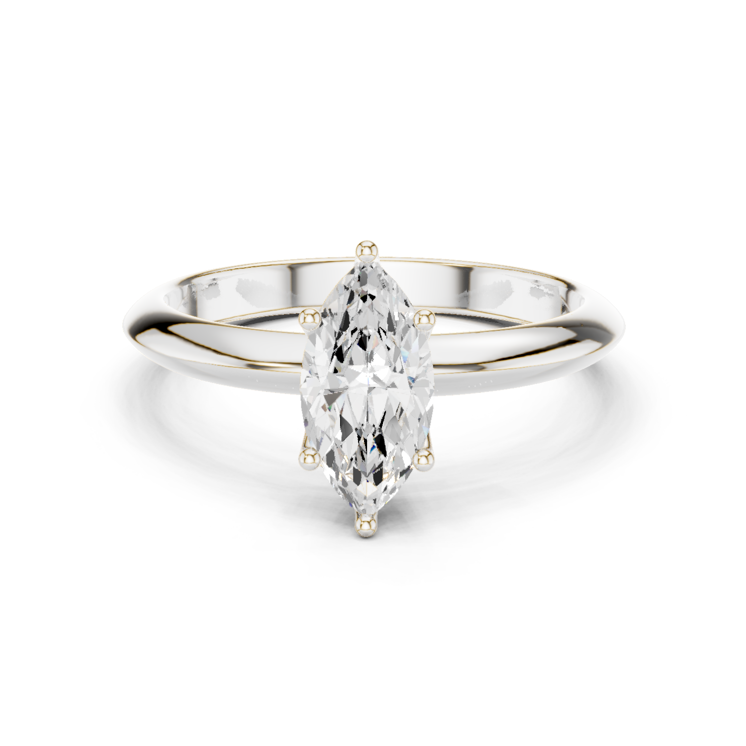 Aurielle Marquise Cut Solitaire Diamond Engagement Ring