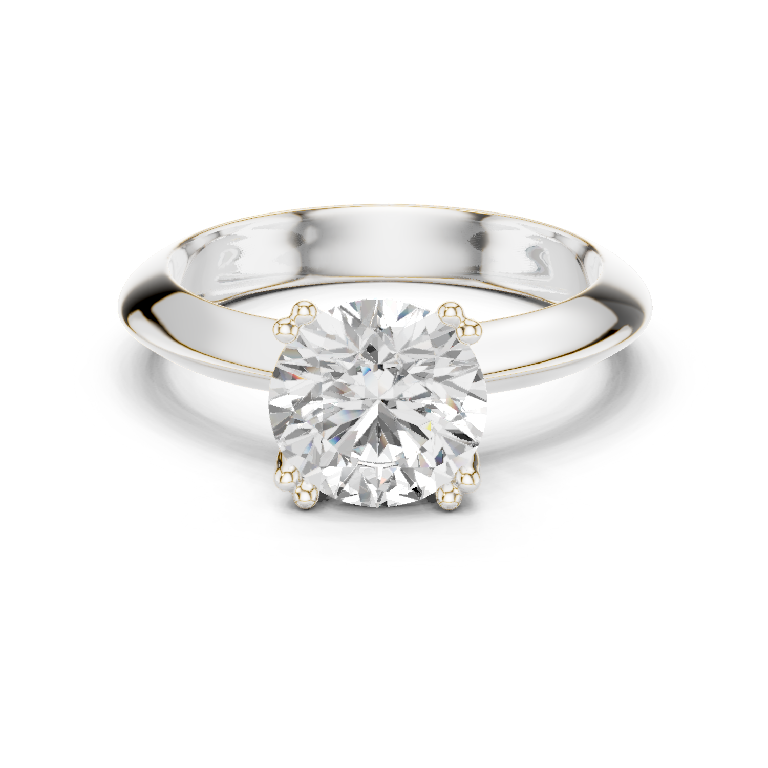 Eterna Round Solitaire Diamond Ring