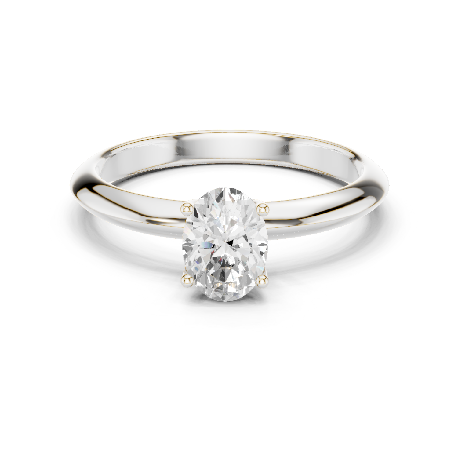 Aurielle Oval Cut Solitaire Diamond Engagement Ring