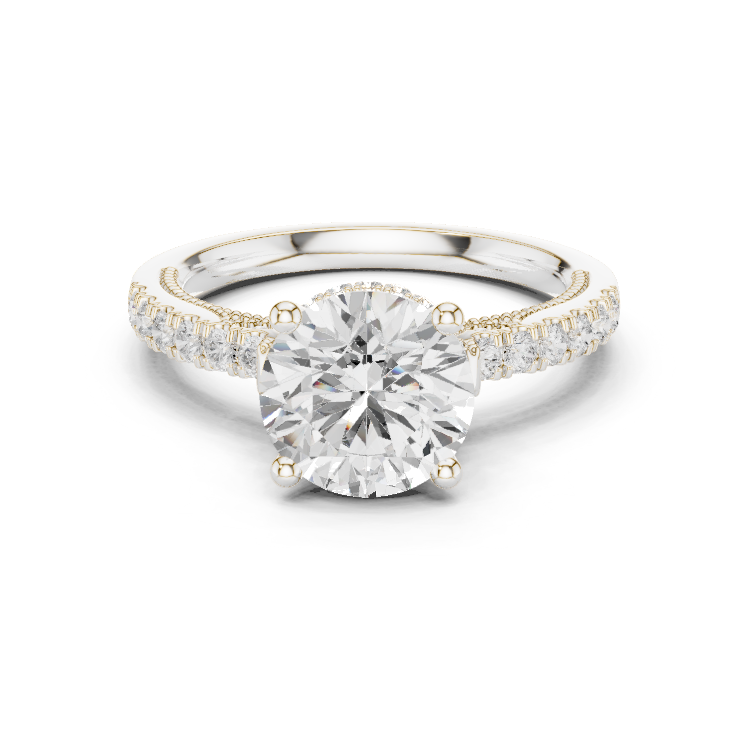 Eterna Glow Round Solitaire Diamond Engagement Ring