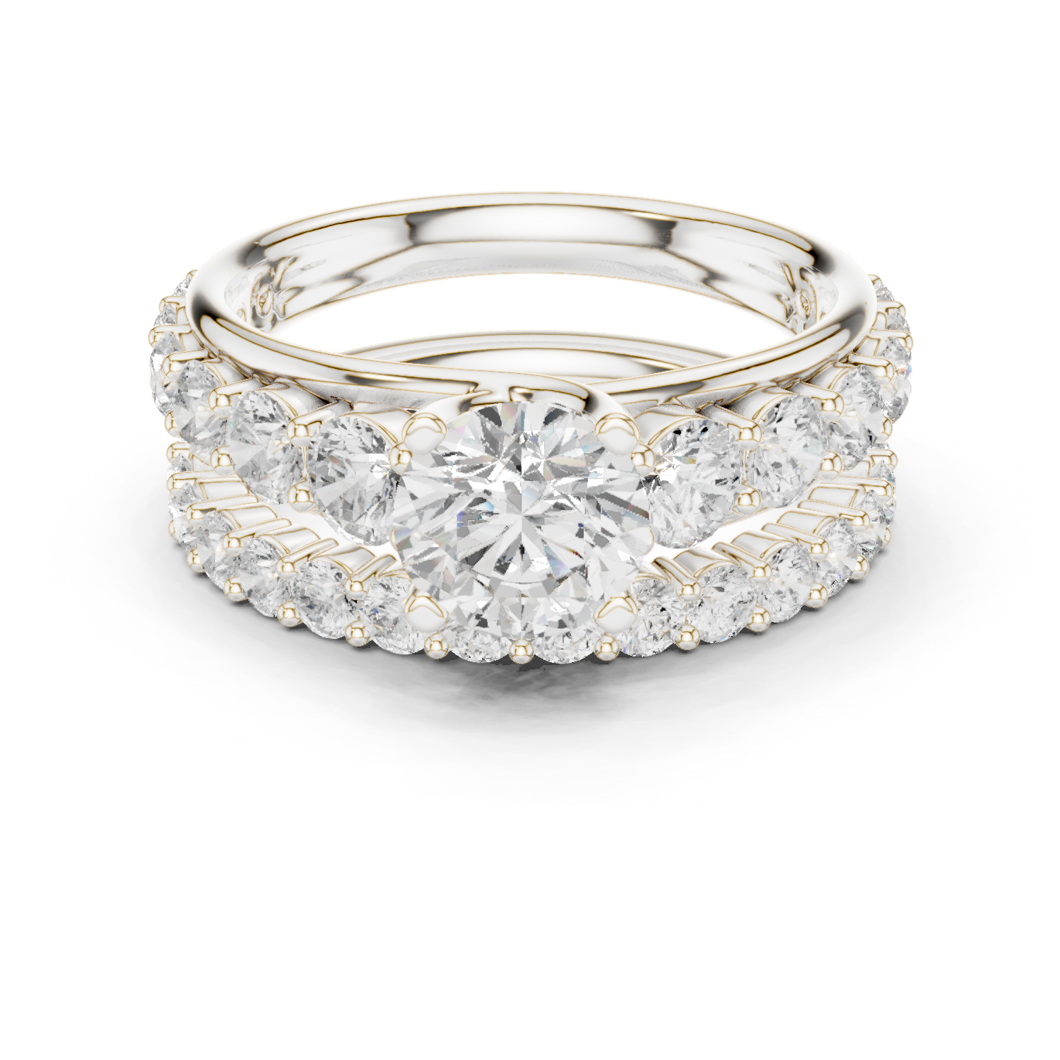 Celestia Round Diamond Engagement Ring