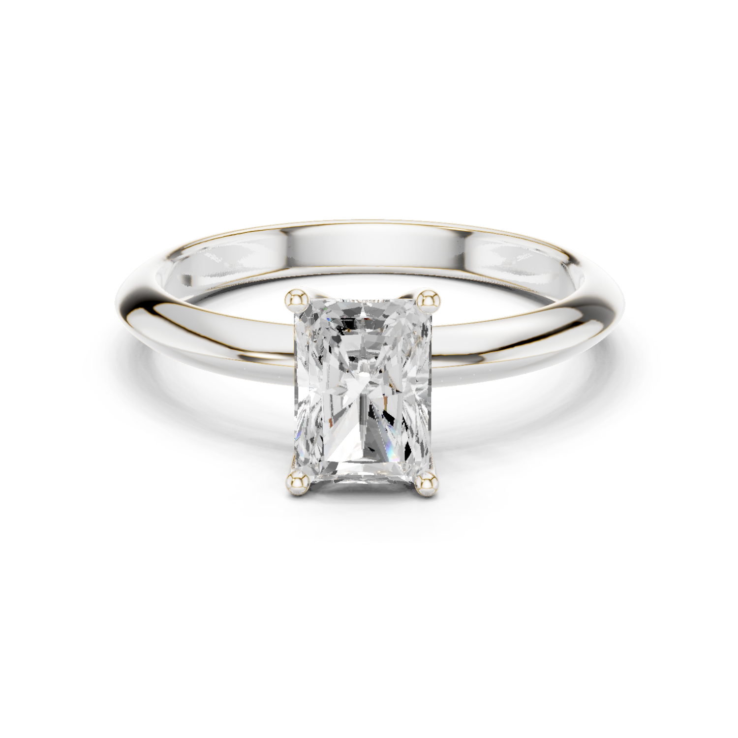 Celeste Radiant Solitaire Ring