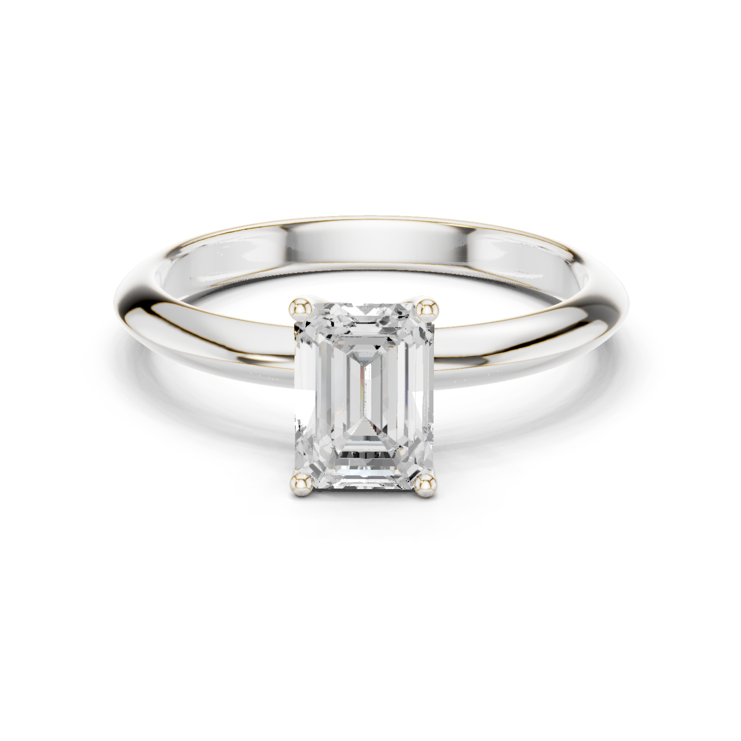 Auric Emerald Solitaire Ring