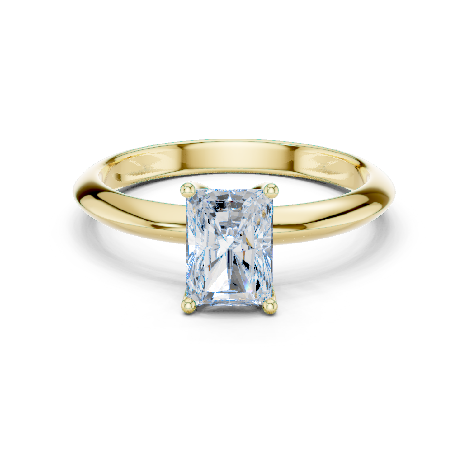 Celeste Radiant Solitaire Ring