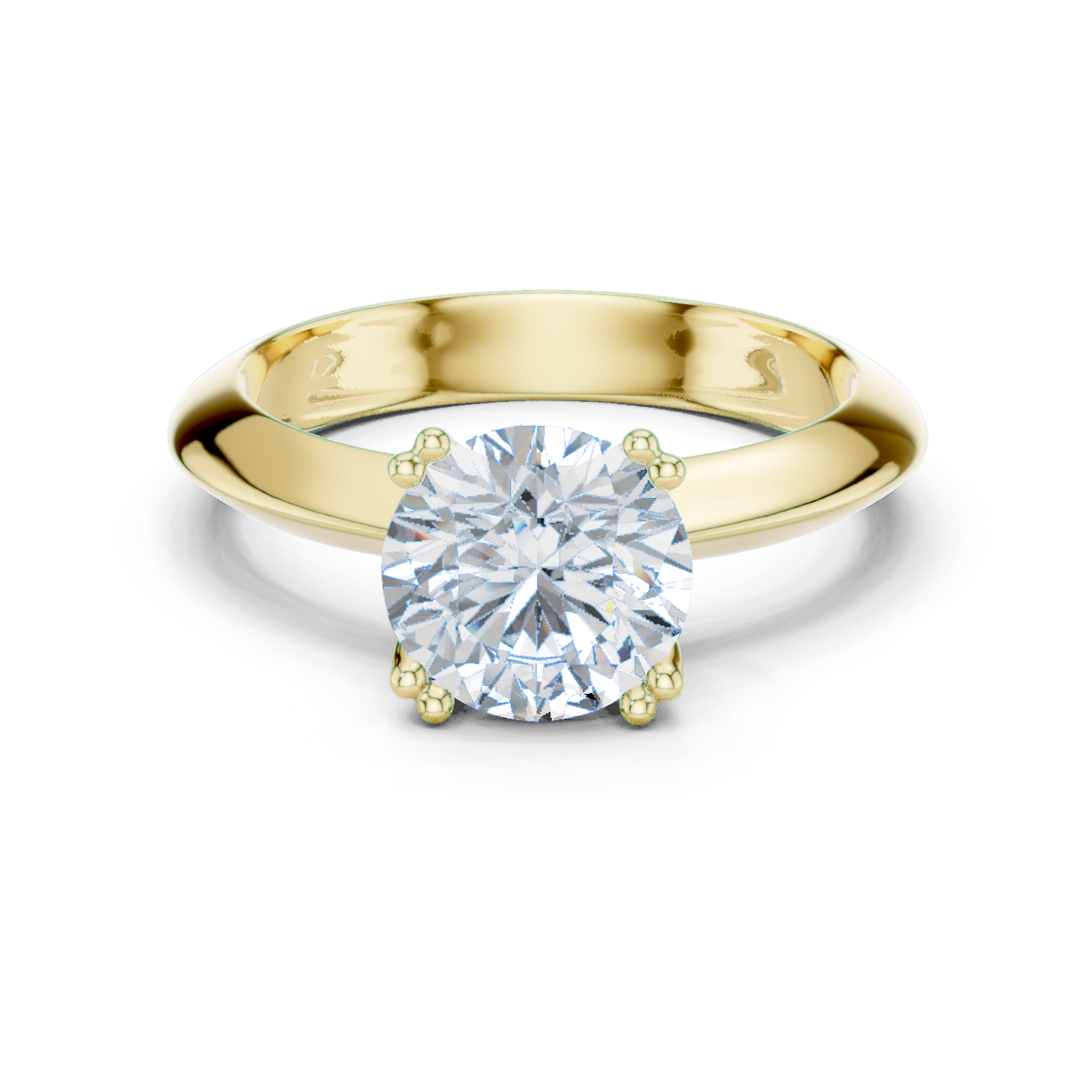 Eterna Round Solitaire Diamond Ring