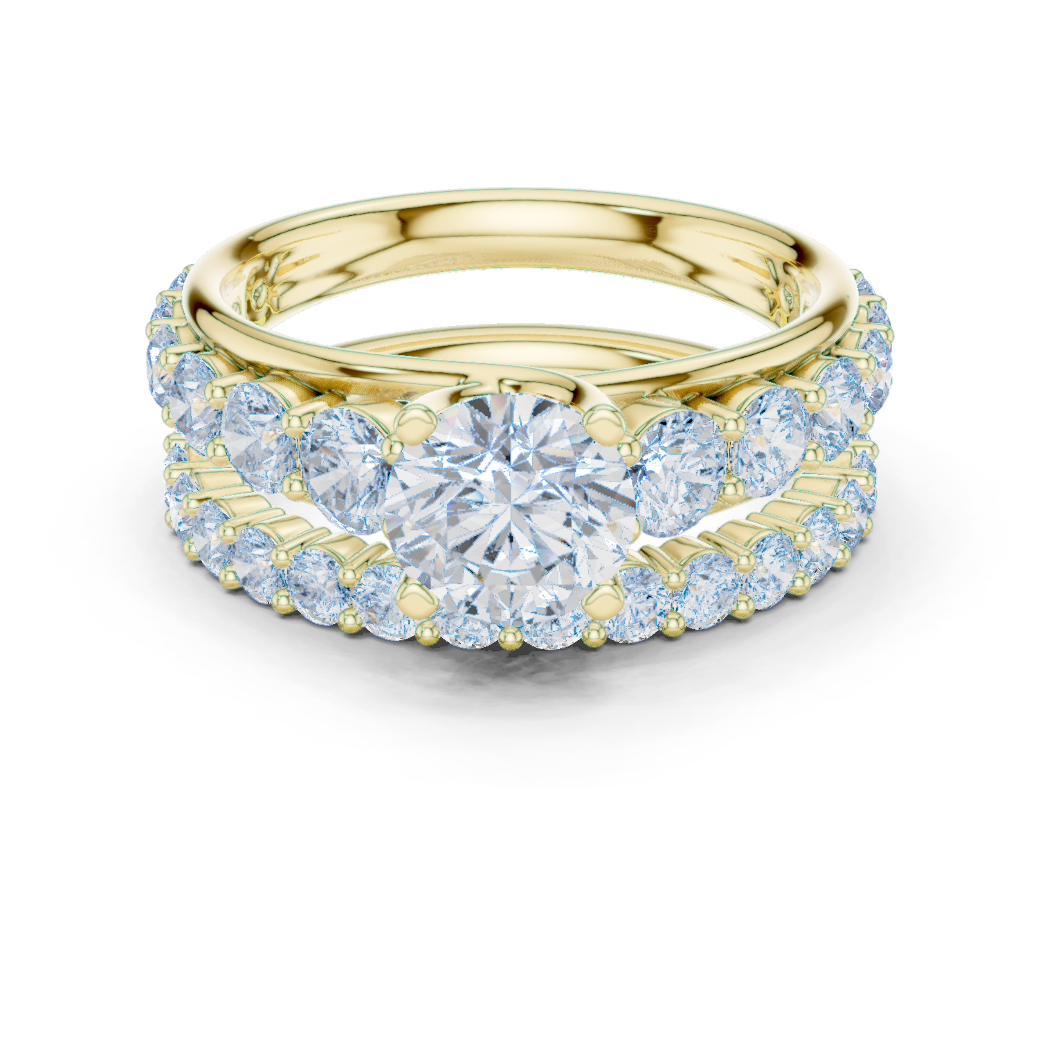 Celestia Round Diamond Engagement Ring
