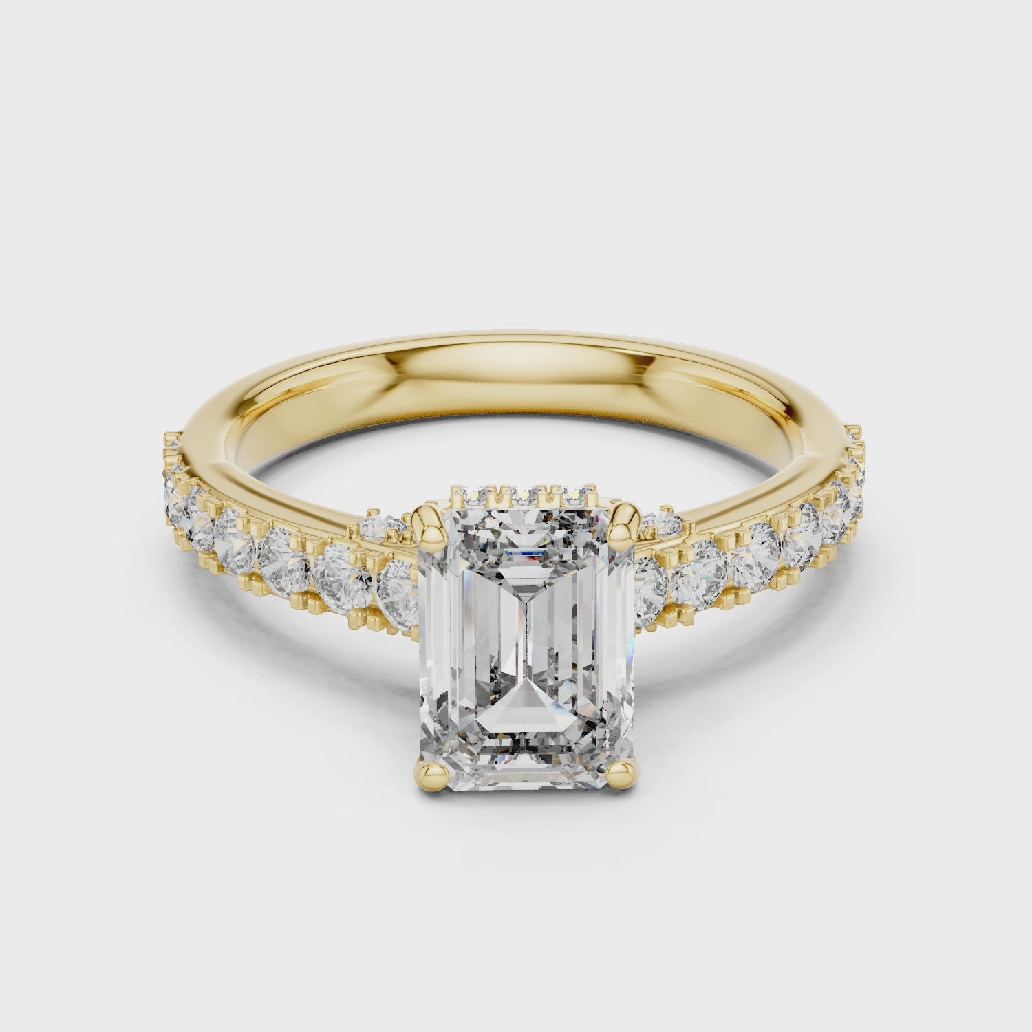 1CT SOLITIARE WITH HIDDEN HALO