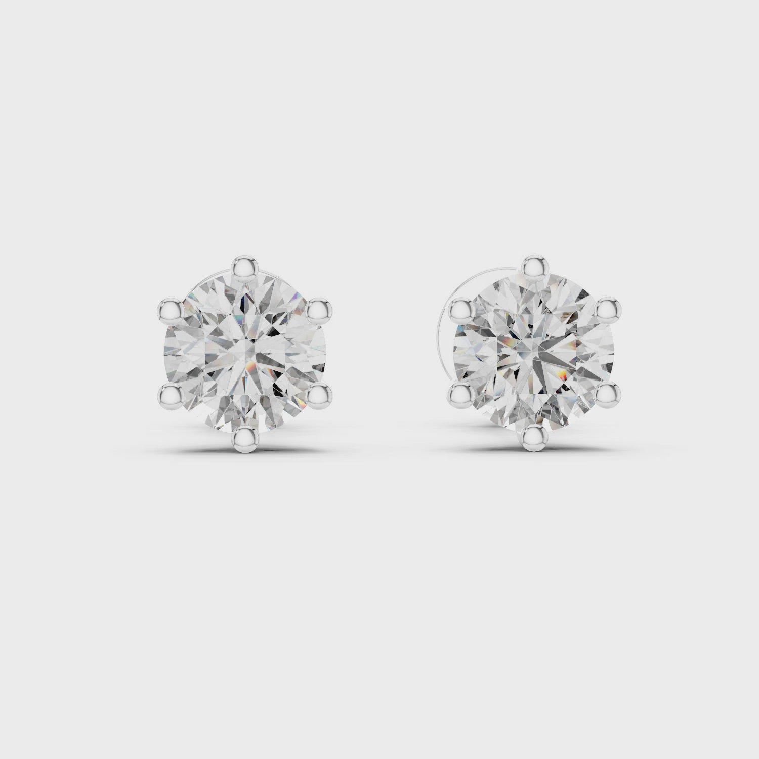 0.50CT ROUND STUDS