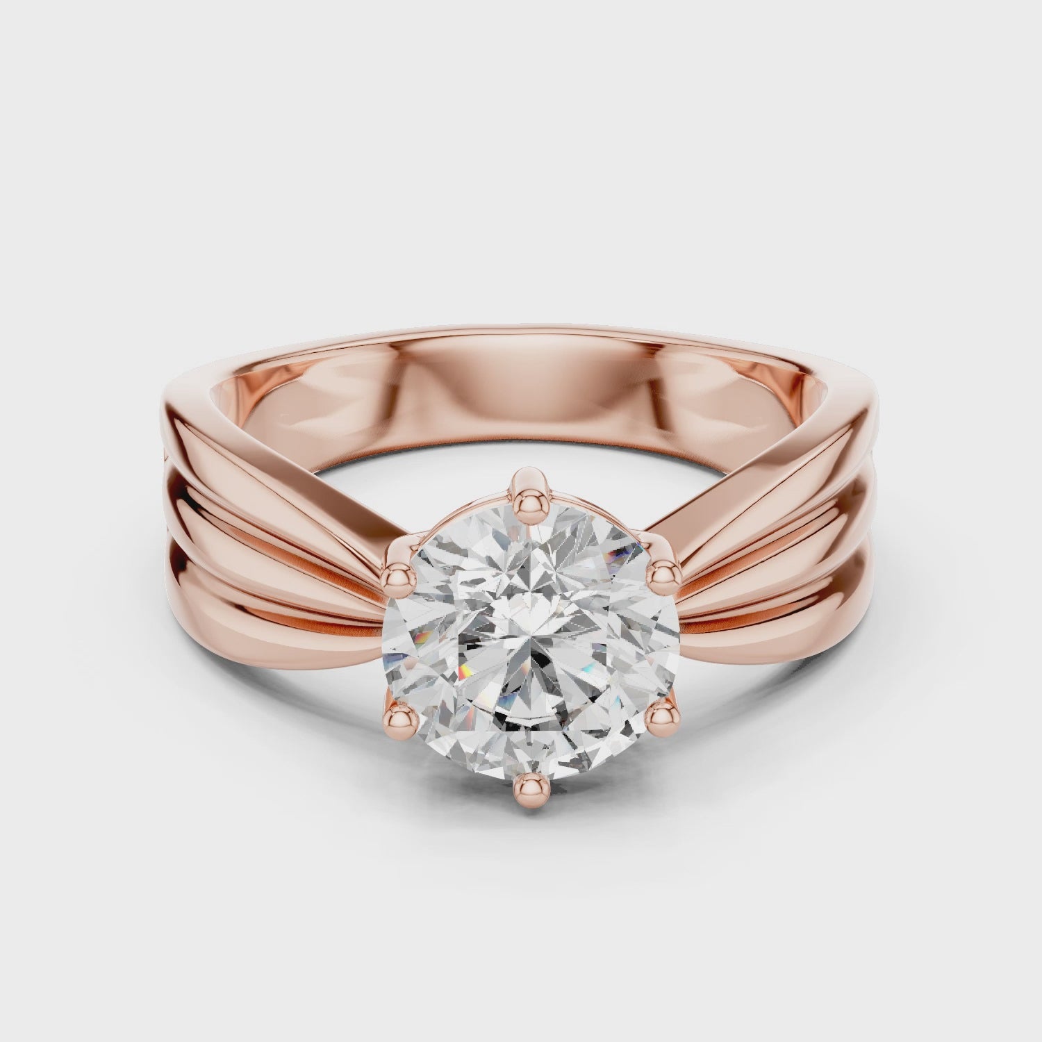 1.25ct SOLITAIRE SIMPLE RING BAND