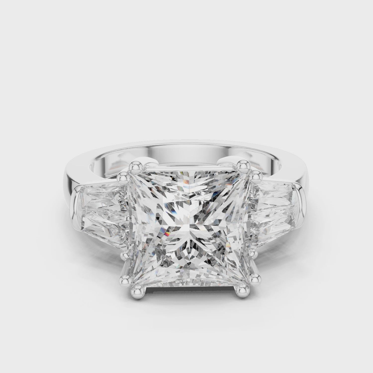 3CT PRINCESS ENGAGEMENT RING