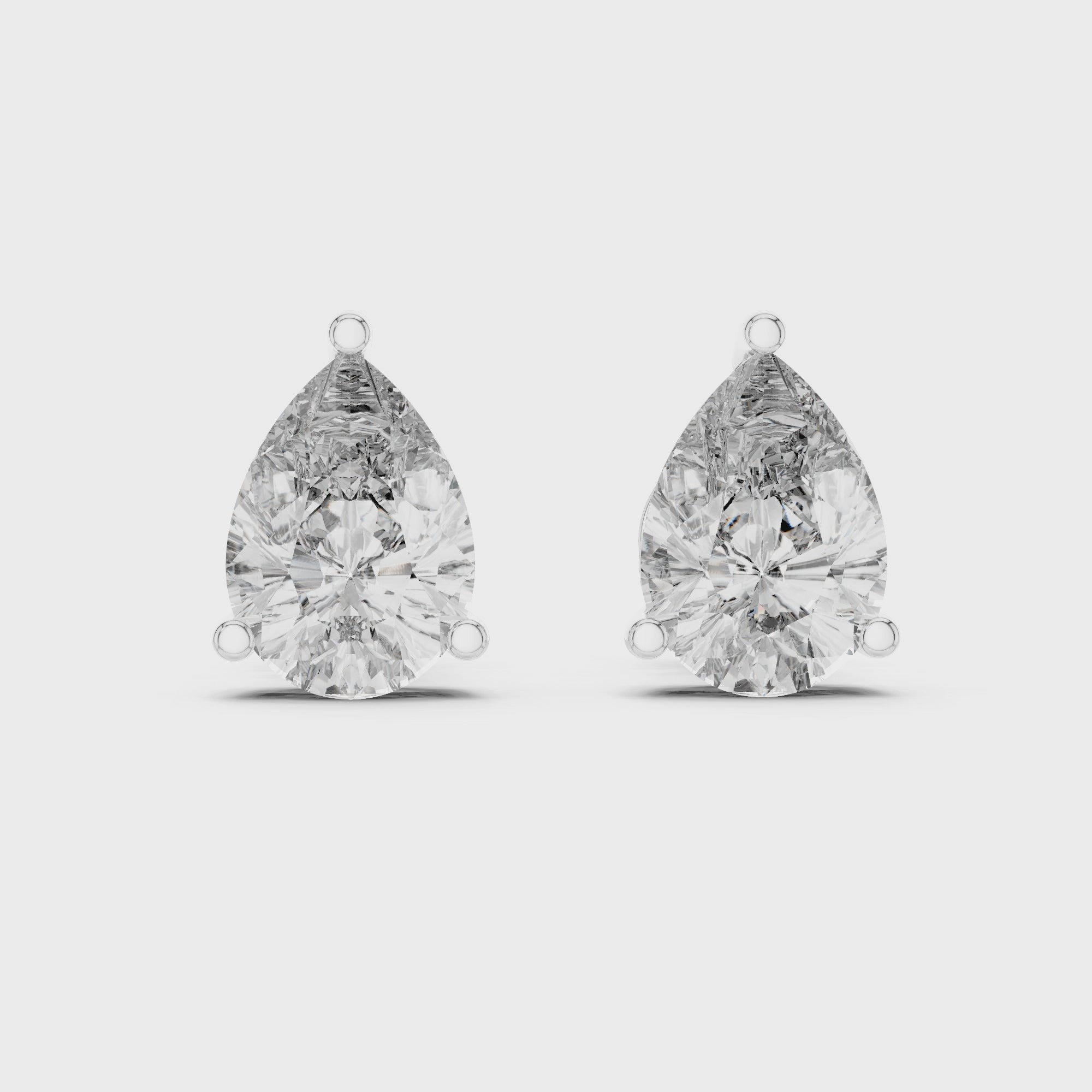 1.5CT PEAR EARRING
