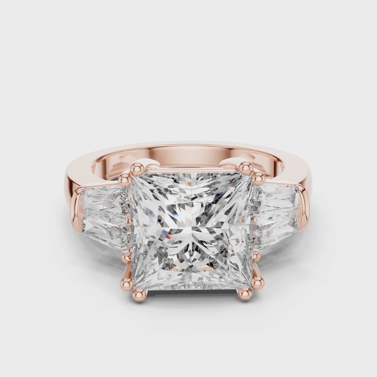 3CT PRINCESS ENGAGEMENT RING