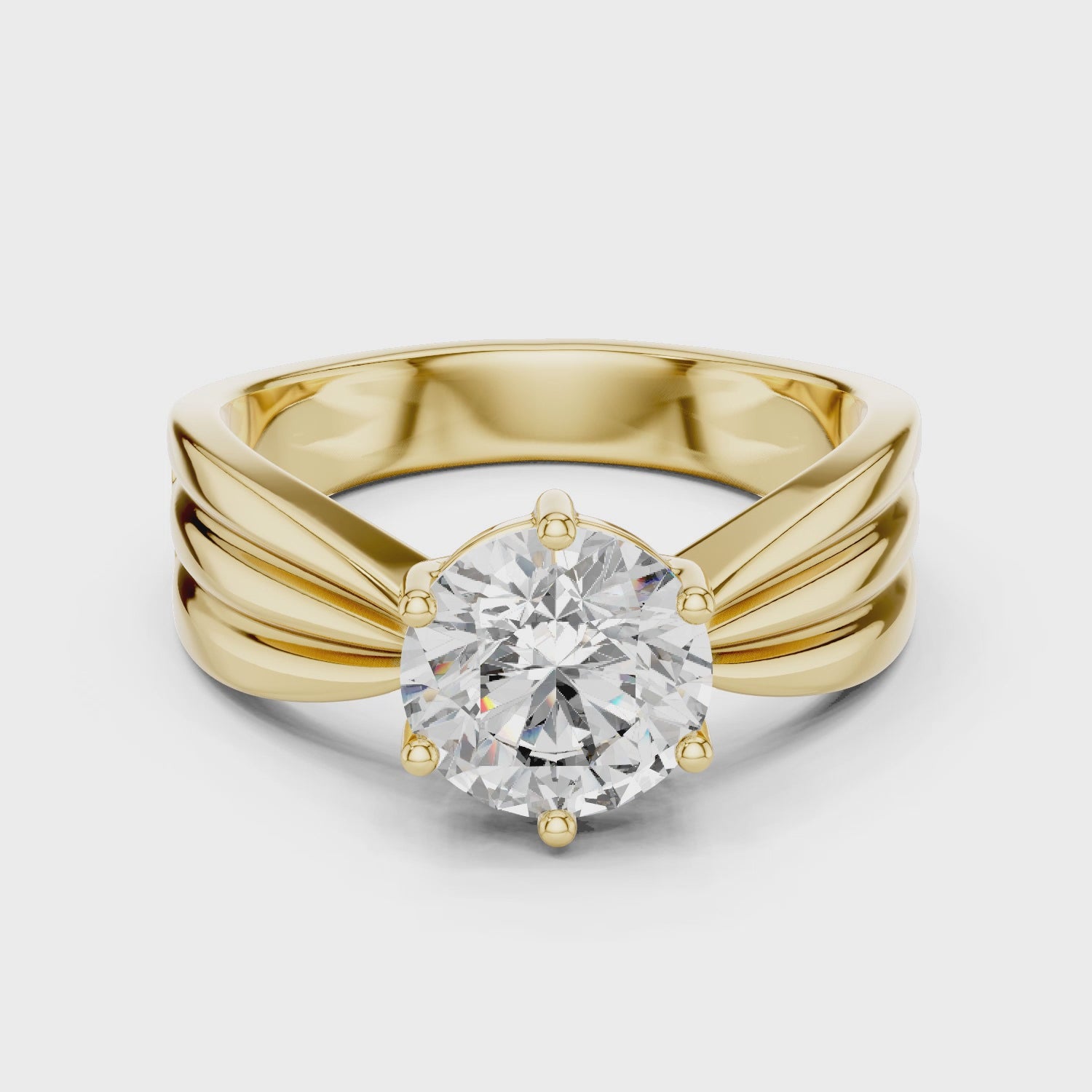 1.25ct SOLITAIRE SIMPLE RING BAND