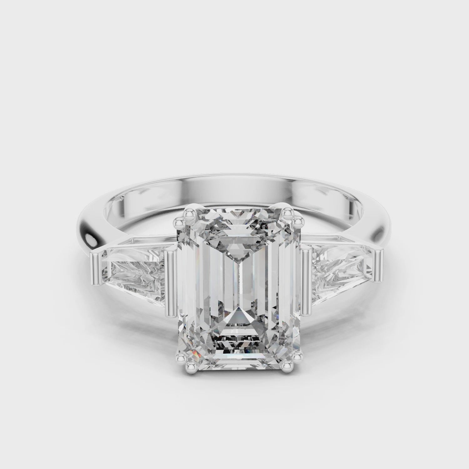 2.5CT RADIANT SHAPE ENGAGEMENT RING