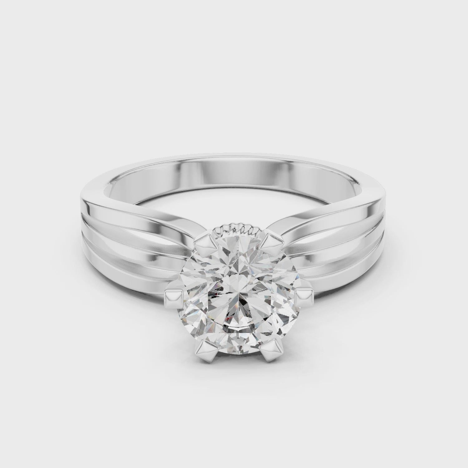 1ct Solitaire With Unique Shank
